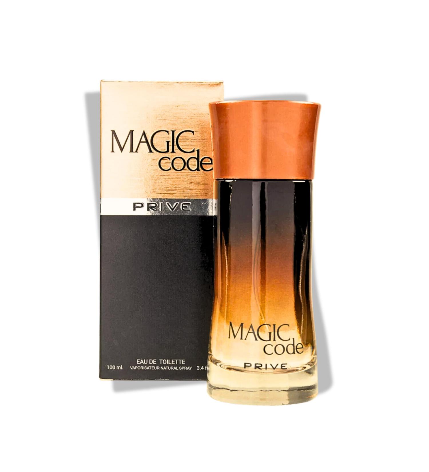 POUR HOMME MAGIC CODE PRIVE EAU DE TOILETTE 3.4 FL. OZ. Amber Spicy fragrance for Men. - Buy Online on GoSupps.com