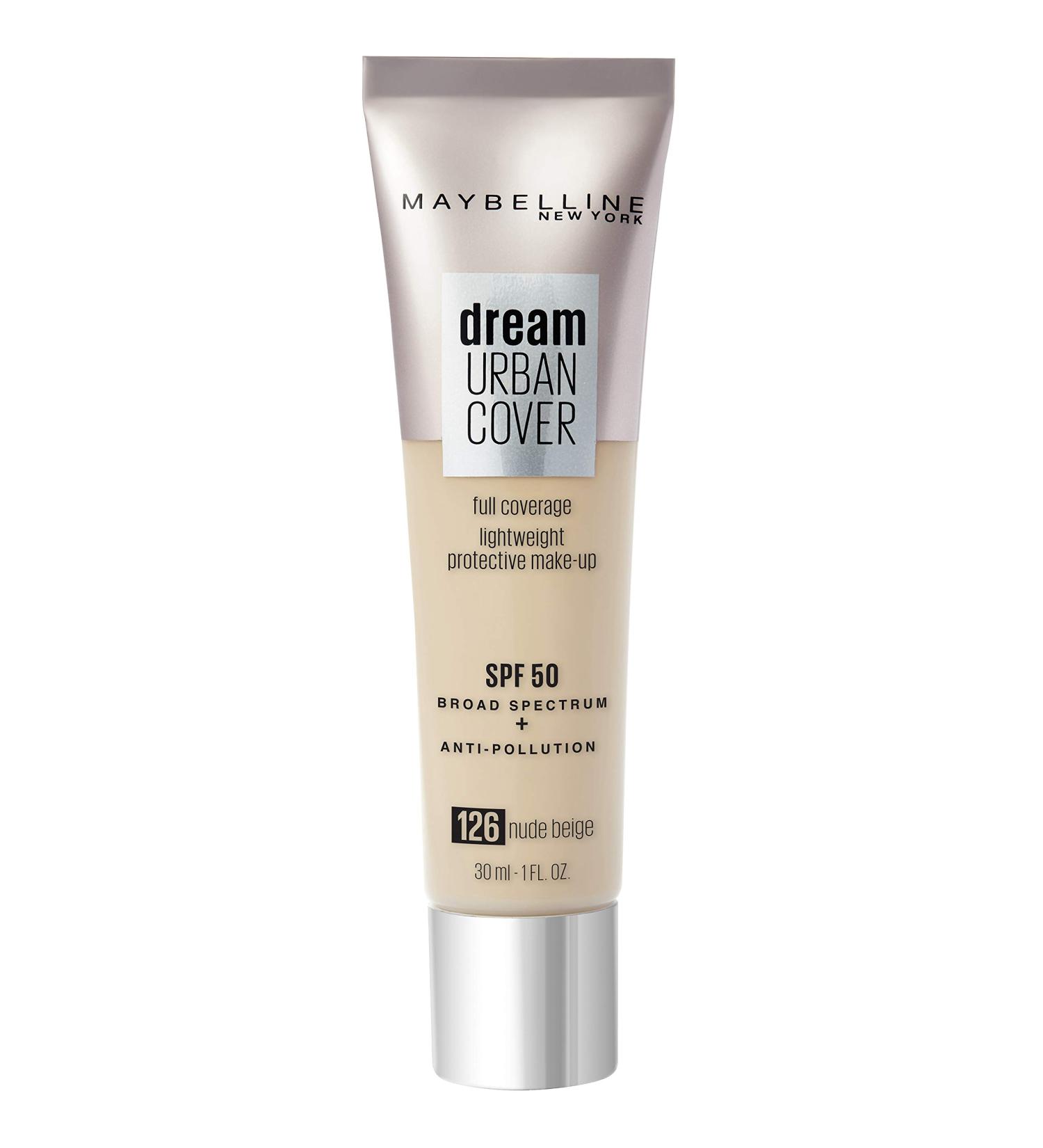 Maybelline New York Dream Urban Cover 126 Nude Beige - Buy 1 Pack (30ml) & 3 Pack (10ml) | International Shipping Available - Buy Online on GoSupps.com