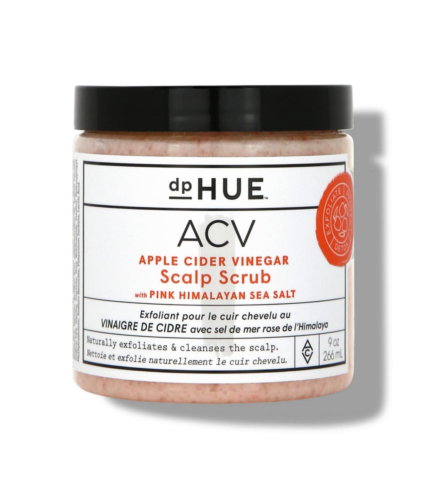 dpHUE Apple Cider Vinegar Scalp Scrub with Pink Himalayan Sea Salt - 9 oz | Natural Exfoliating & Dry Scalp Treatment with Aloe Vera & Avocado Oil | Gluten Free, Vegan | 1 Pack of 9 Ounce - Buy Online on GoSupps.com