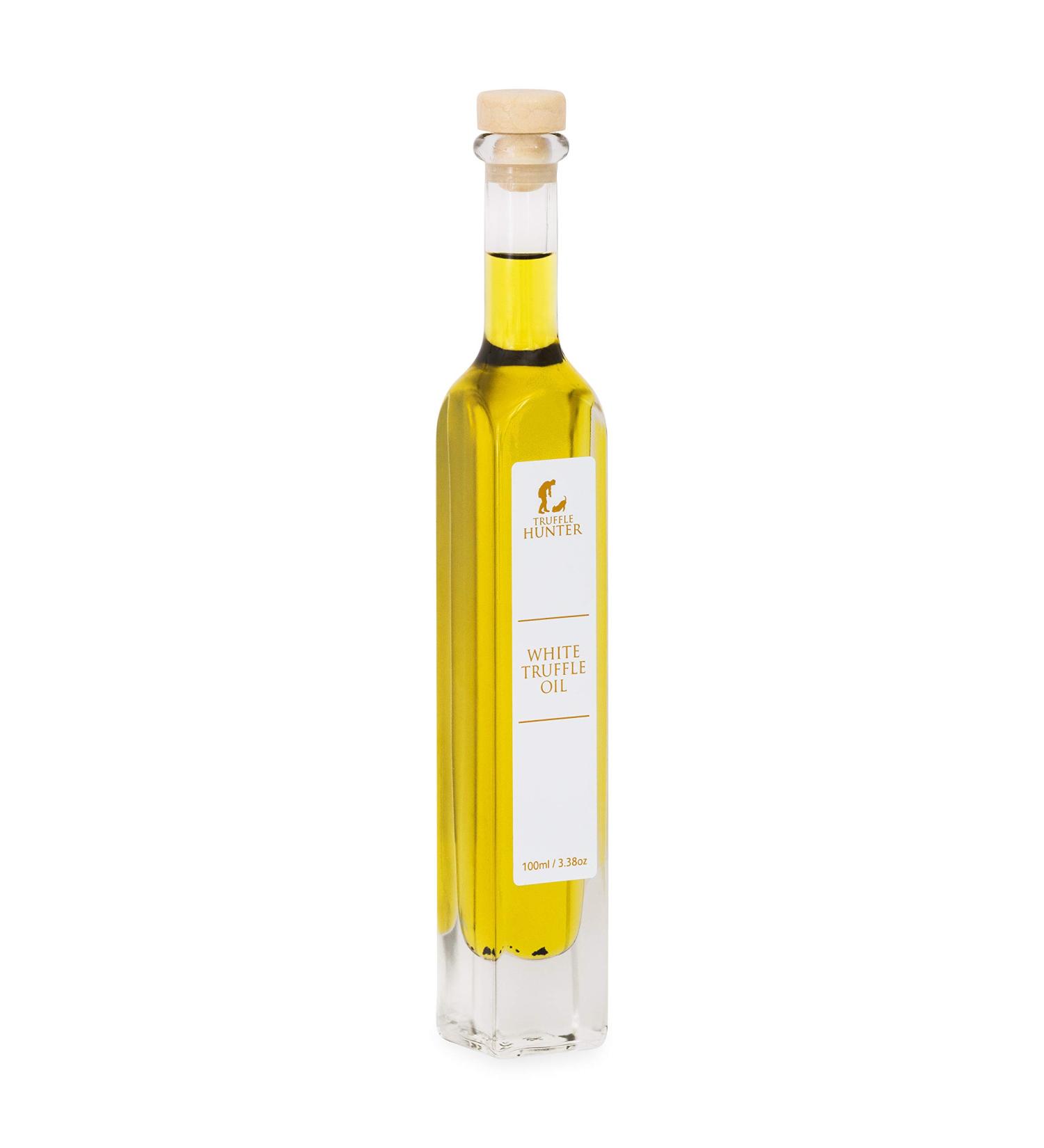 TruffleHunter Double Concentrated White Truffle Oil - Extra Virgin Olive Oil - 3.38 Oz Gift Bottle - Buy Online on GoSupps.com