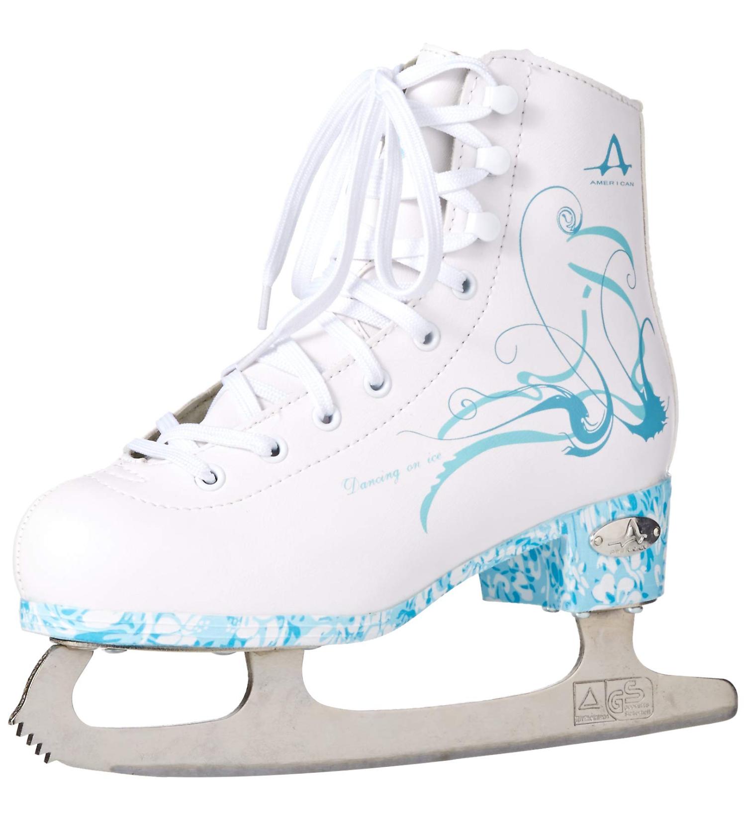 American Athletic Shoe Women's Sumilon Lined Figure Skates - Turquoise Outsole (Size 6) - Buy Online on GoSupps.com