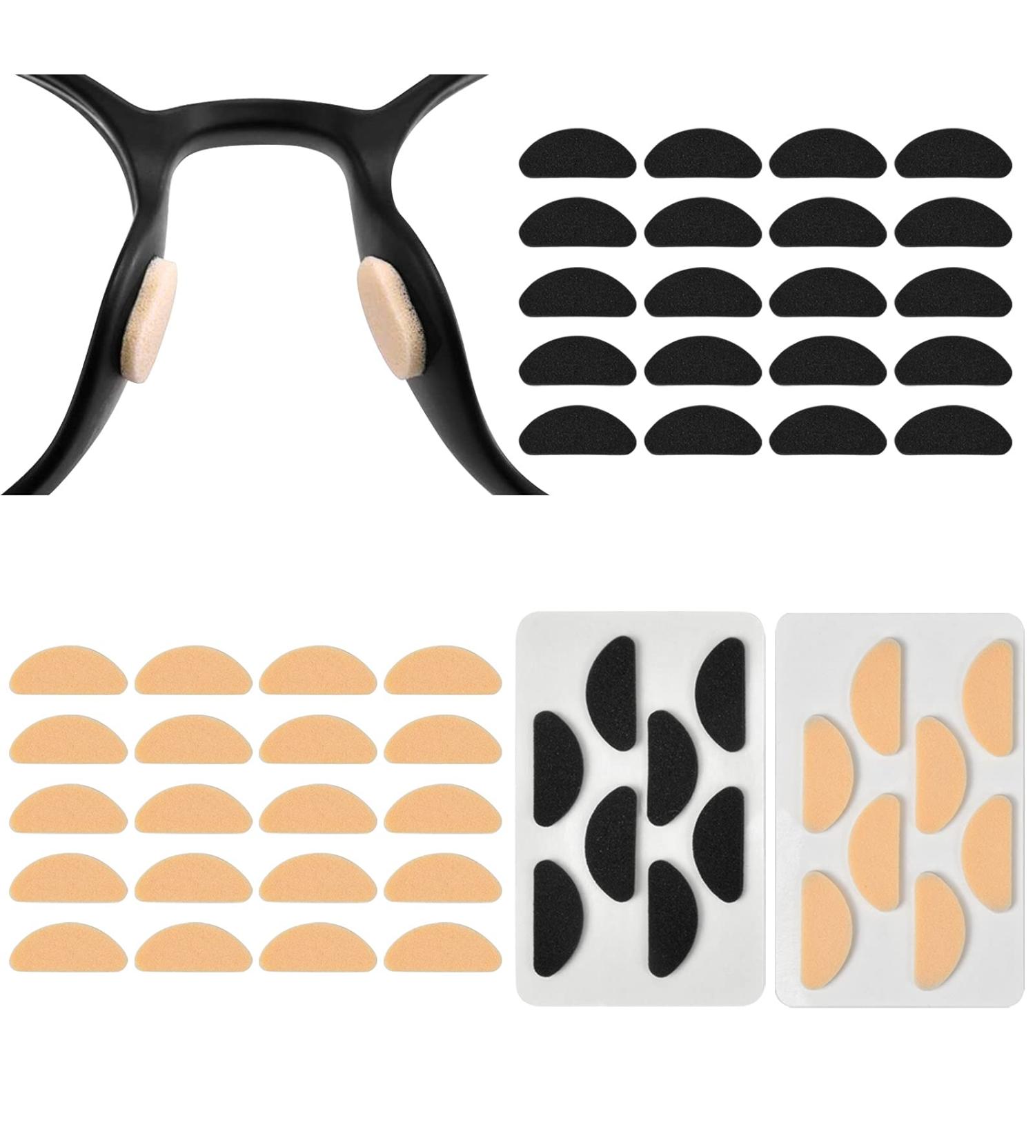 volumoon 40 Pairs Soft Foam Nose Pads Adhesive Nose Cushions Nosepads D-Shaped Anti-Slip Eyeglasses Nose Pads Set Soft Glasses Cushions Sticker Thin Nose Pads for Glasses 1mm - Buy Online on GoSupps.com