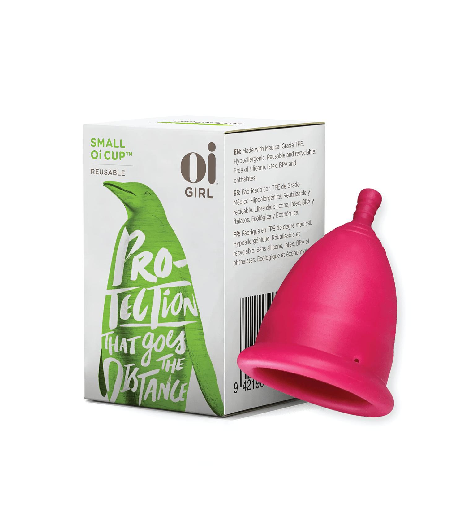 Oi Girl Small Menstrual Cup | Flexible & Easy Insertion | 12-Hour Wear | BPA-Free | Reusable & Leak-Free - Buy Online on GoSupps.com