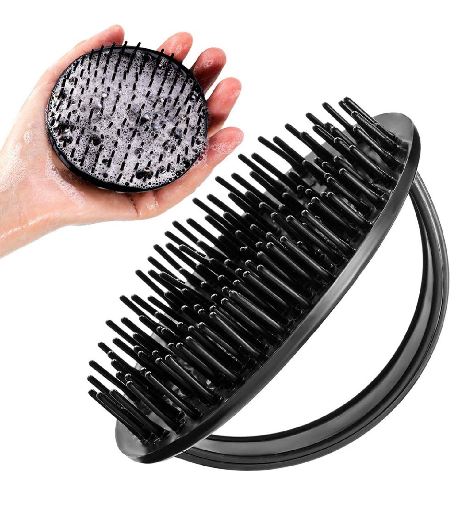 Lespar Shampoo Brush - Gentle Silicone Scalp Massager for Wet & Dry Use | Ultimate Hair & Body Washing Solution - Buy Online on GoSupps.com