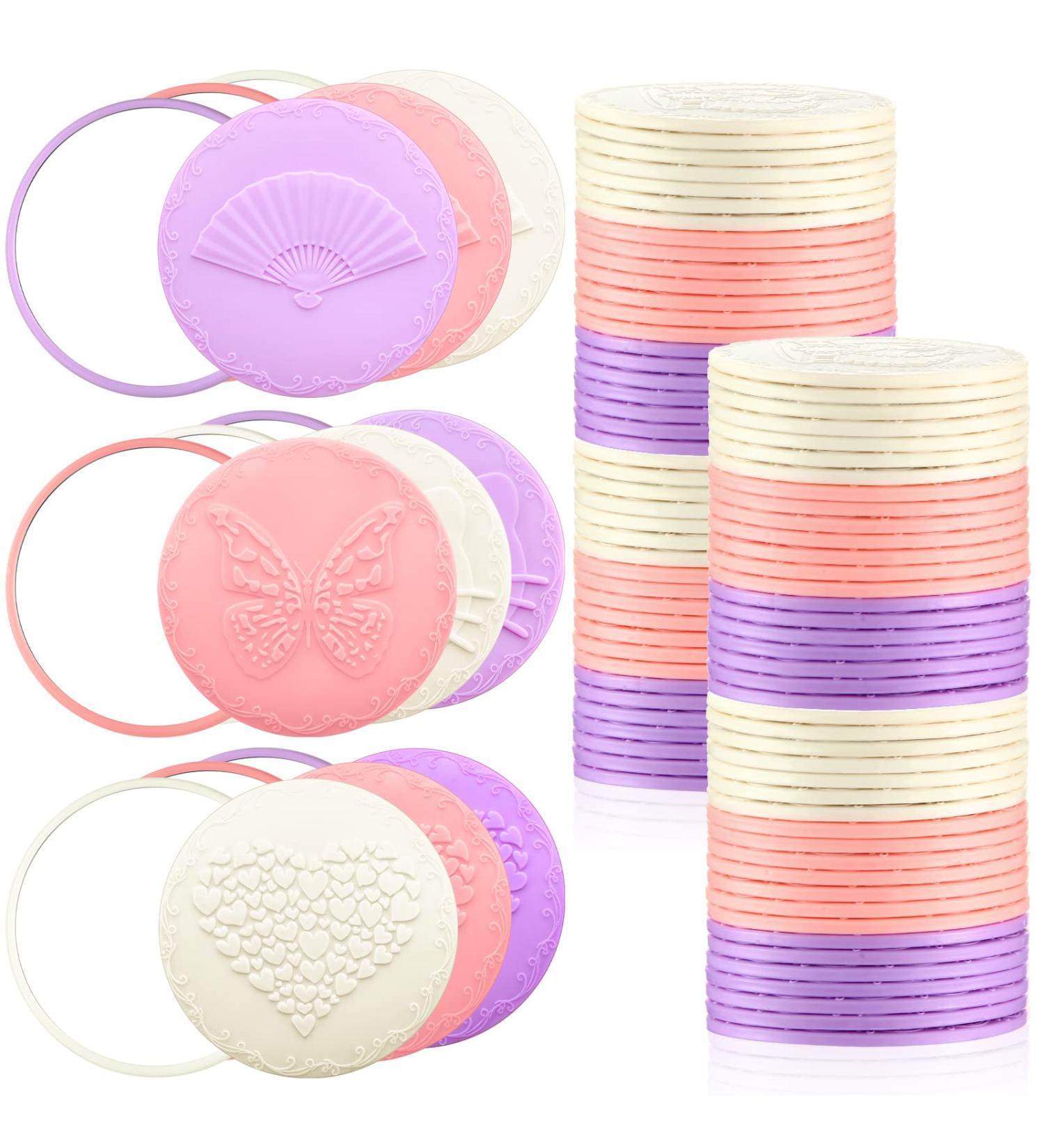 100 Pcs Random Pocket Mini Mirrors Bulk - Portable Round Glass Makeup Mirrors for Women - Compact, Travel-friendly Assorted Designs - Buy Online on GoSupps.com