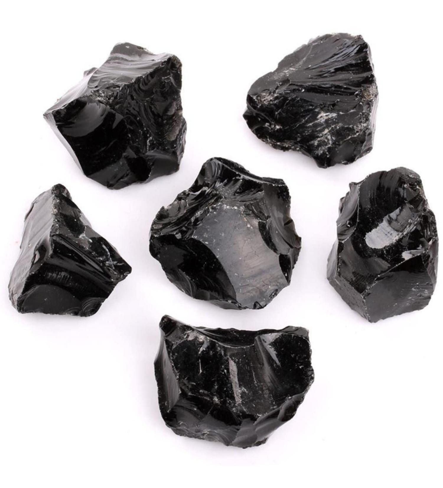 Natural Crystal Rough 50g Natural Clear Quartz Crystal Rock Chips Specimen Collection Natural Mixing Fish Tank (Color : Obsidian Size : 2-4 cm) - Buy Online on GoSupps.com