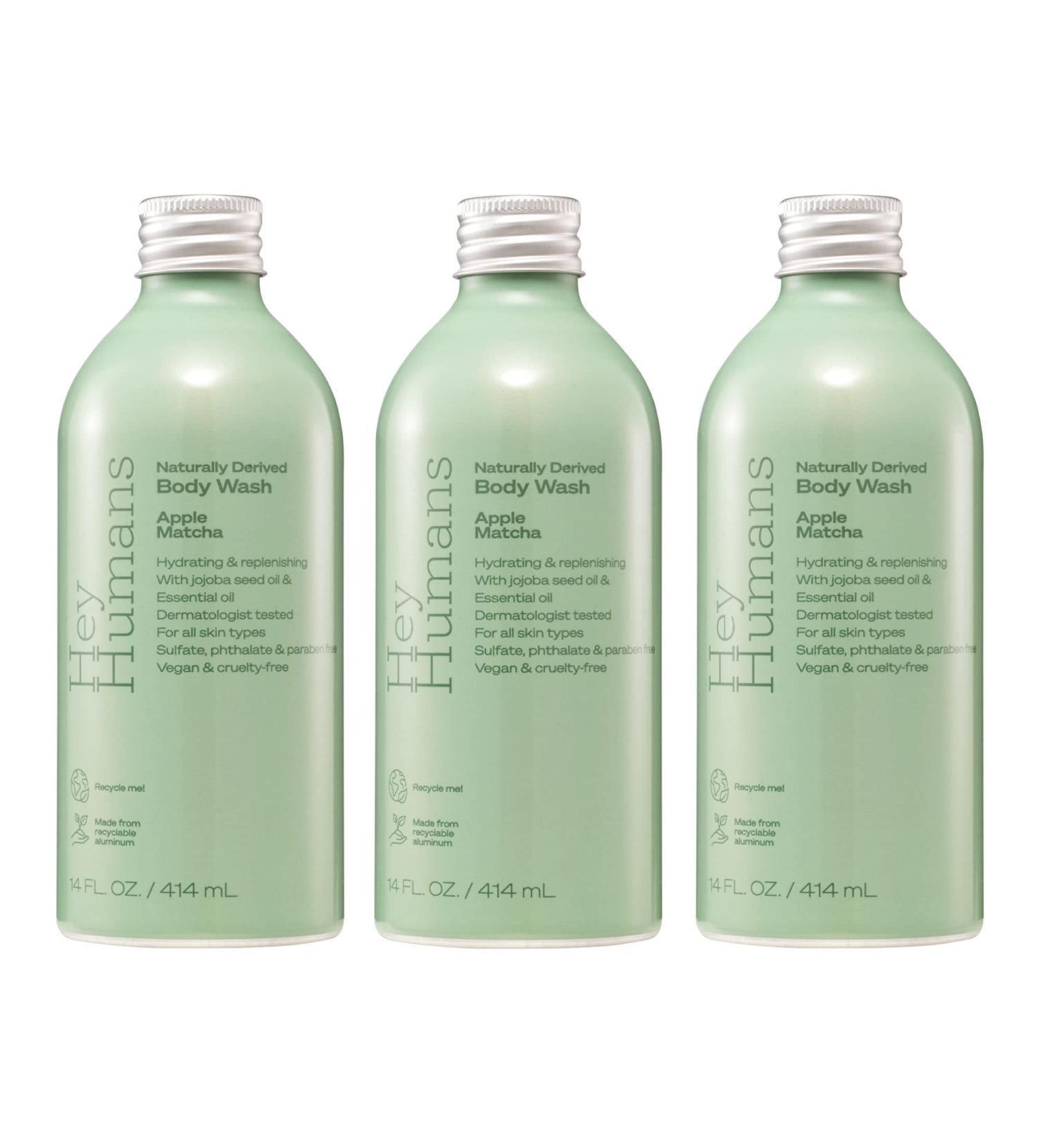 Apple Matcha Moisturizing Body Wash with Jojoba Oil | Vegan & Sulfate Free | 14 fl. oz. (Pack of 3) - Buy Online on GoSupps.com