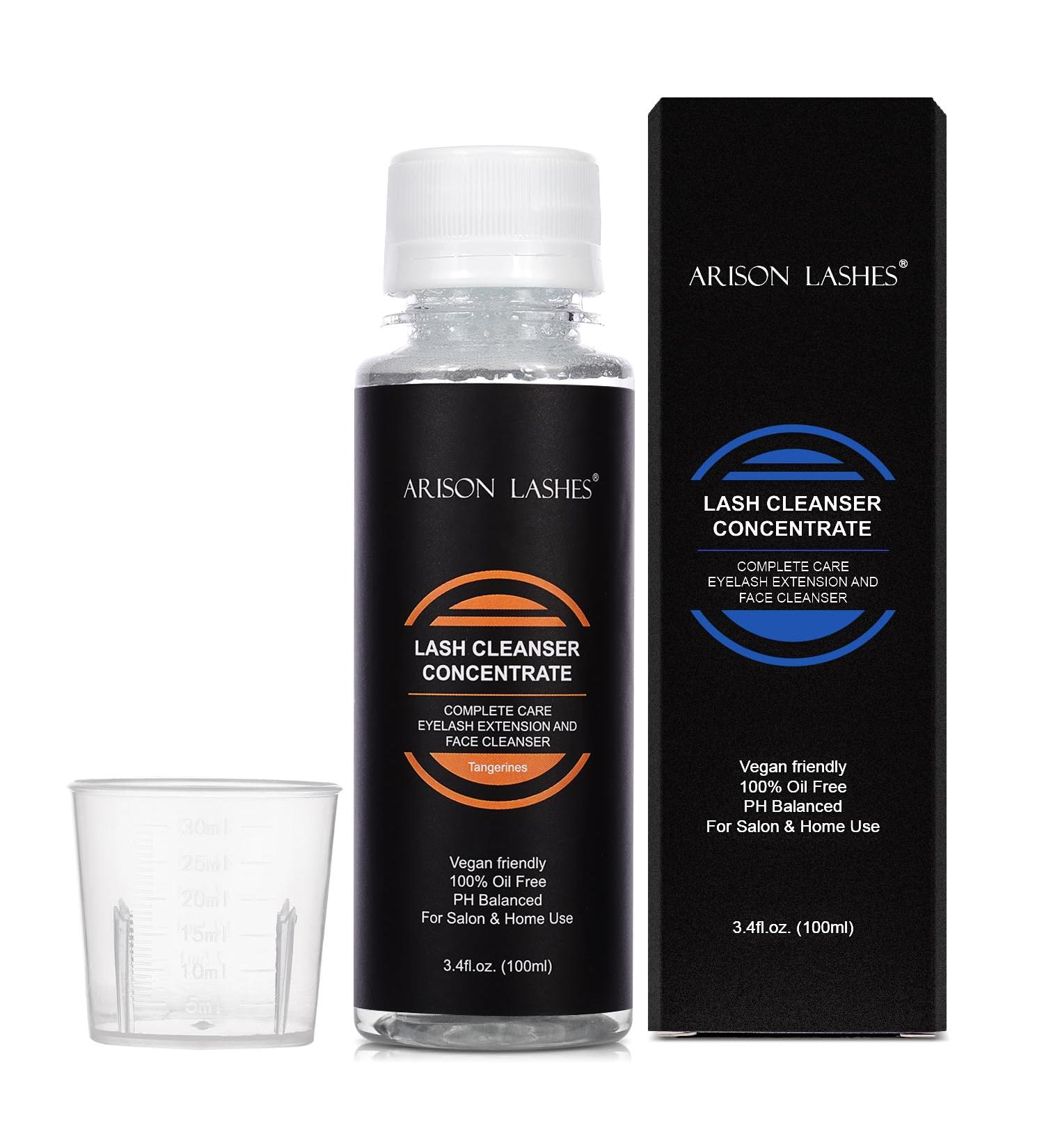 LASH Bath Foam Cleanser - Professional Oil-Free Vegan Lash Shampoo for Eyelash Extensions | 100ml Tangerines - Ganju - Buy Online on GoSupps.com