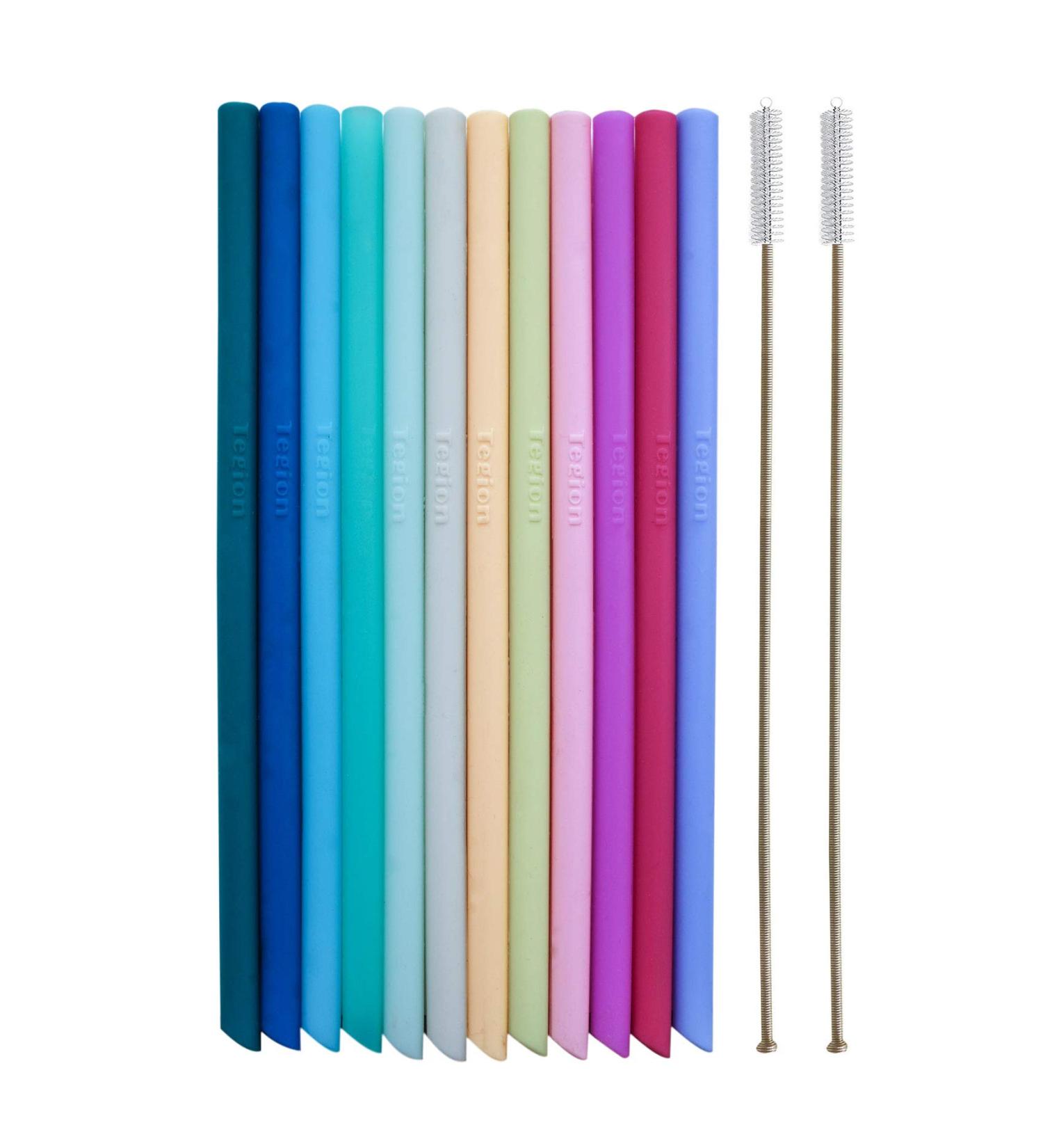 Tegion Mini Short Silicone Straws for Toddlers & Kids - BPA Free & Teething Safe - Fits The First Years Take & Toss Straw Cup - Buy Online on GoSupps.com