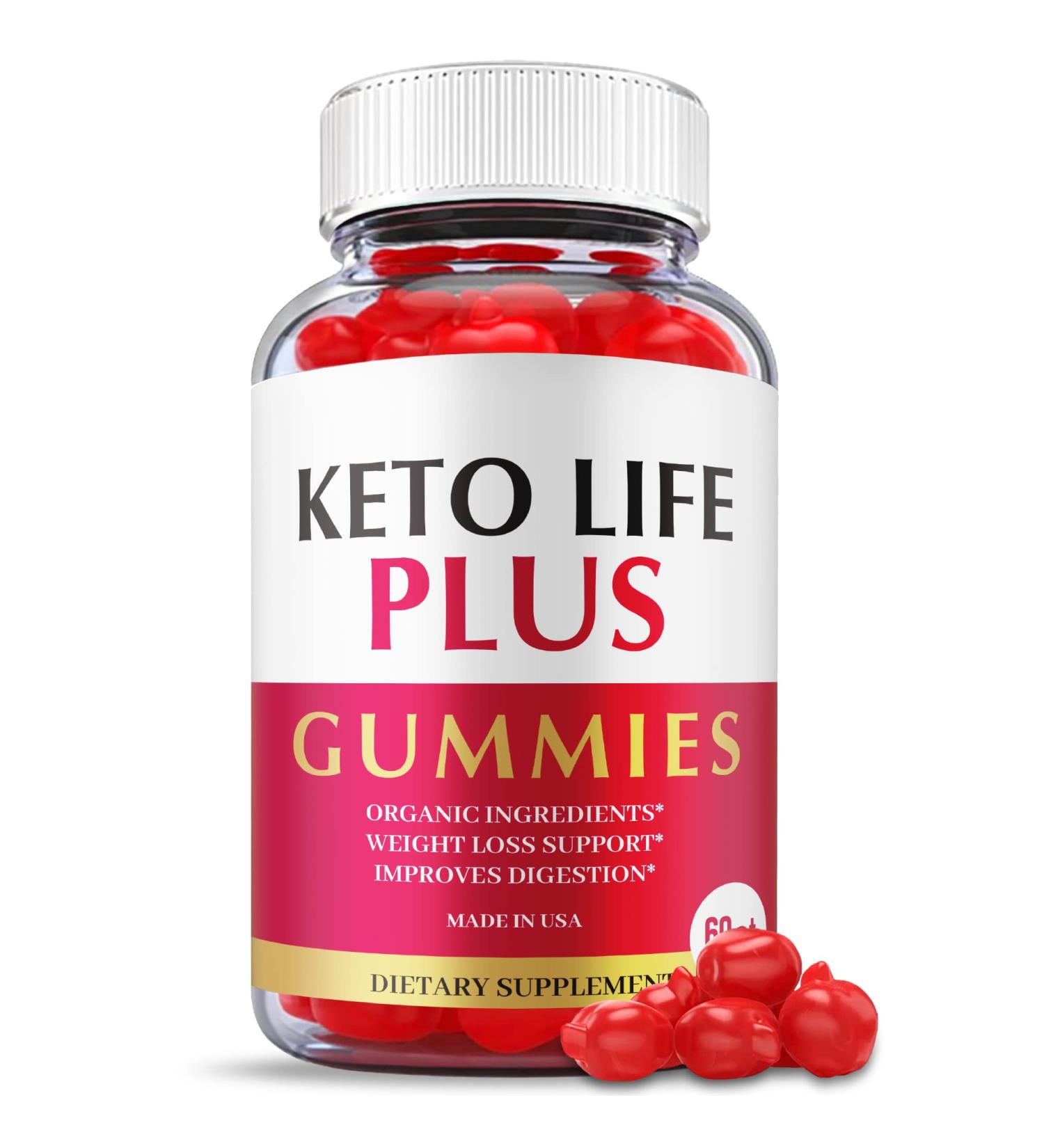 Keto Life Plus Gummies - Official Vegan Formula with ACV for Weight Loss - 60 Gummies - Buy Online on GoSupps.com