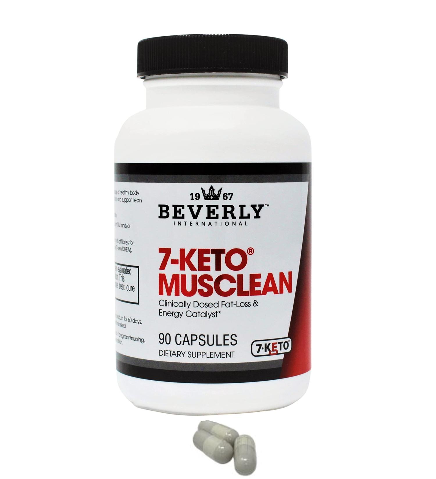 7-KETO Musclean: Potent Thermogenic Diet Pill for Men & Women - Burn Fat Without Losing Muscle - Boost Metabolism - Keto Diet Support - 90 Caps, 90 Count - Buy Online on GoSupps.com
