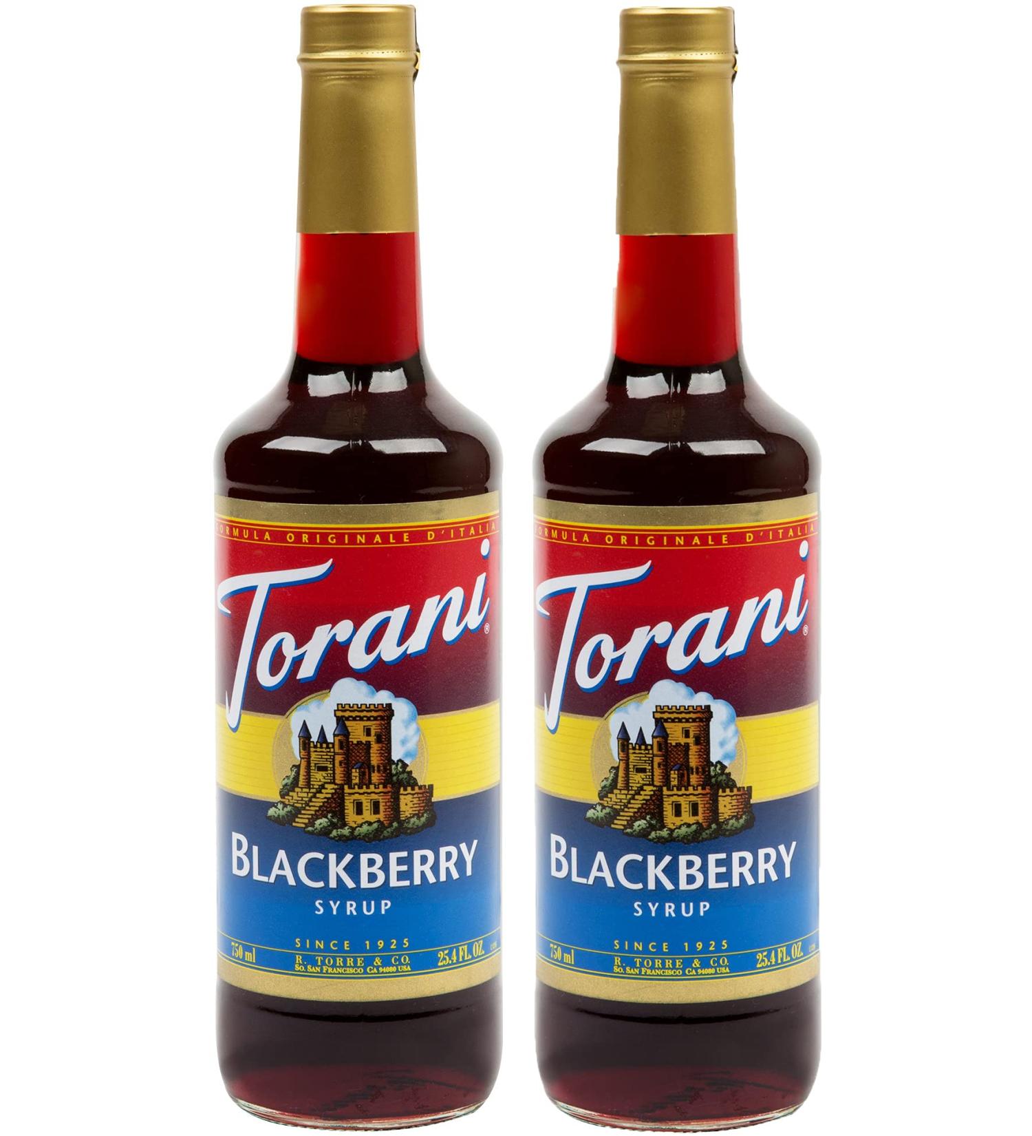Torani Blackberry Flavour Syrup 750ml bottle 2 Pack - Buy Online on GoSupps.com