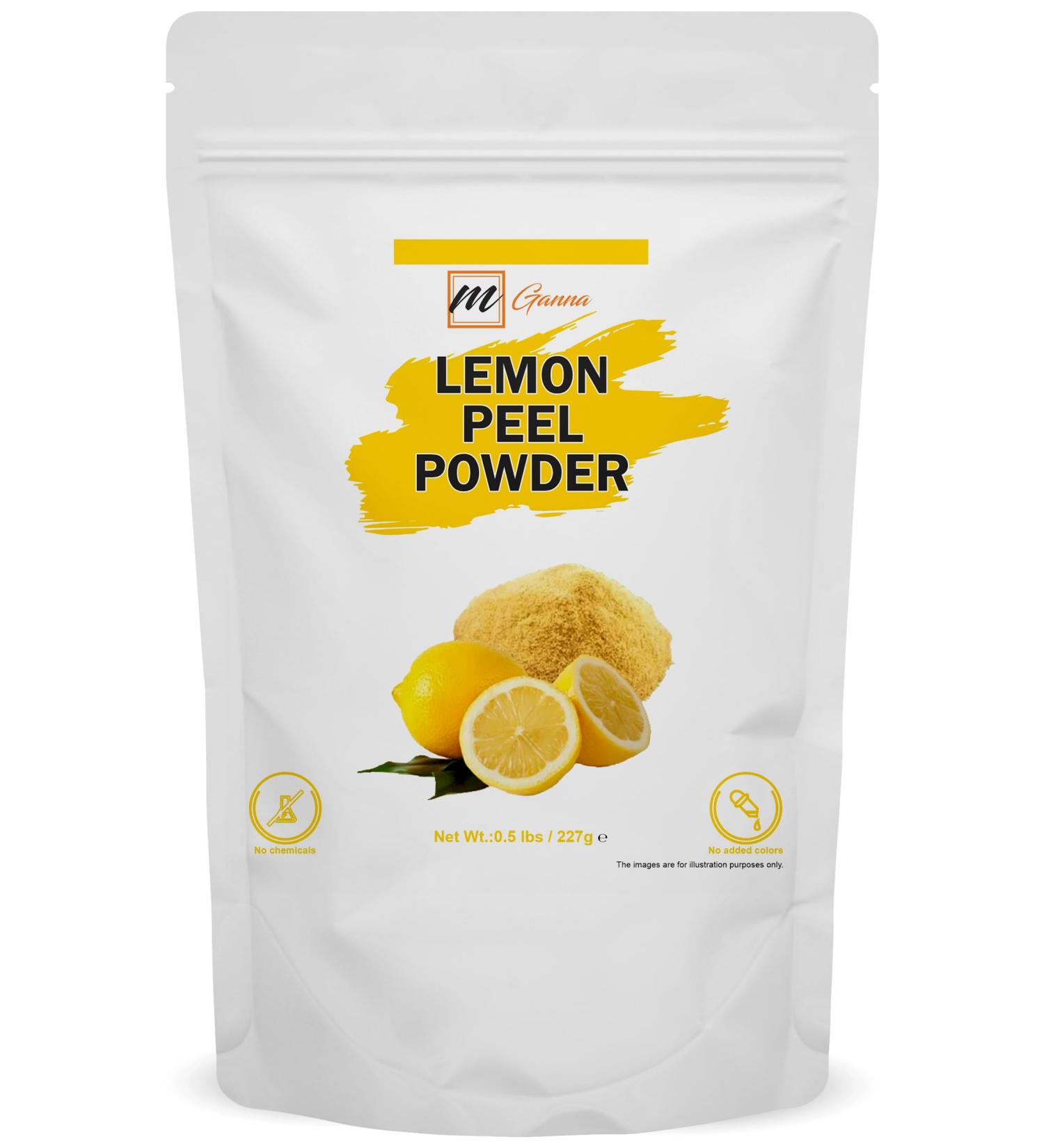 mGanna 100% Natural Lemon Peel Powder For Skin Care 0.50 LBS / 227 GMS / 8 Oz - Buy Online on GoSupps.com