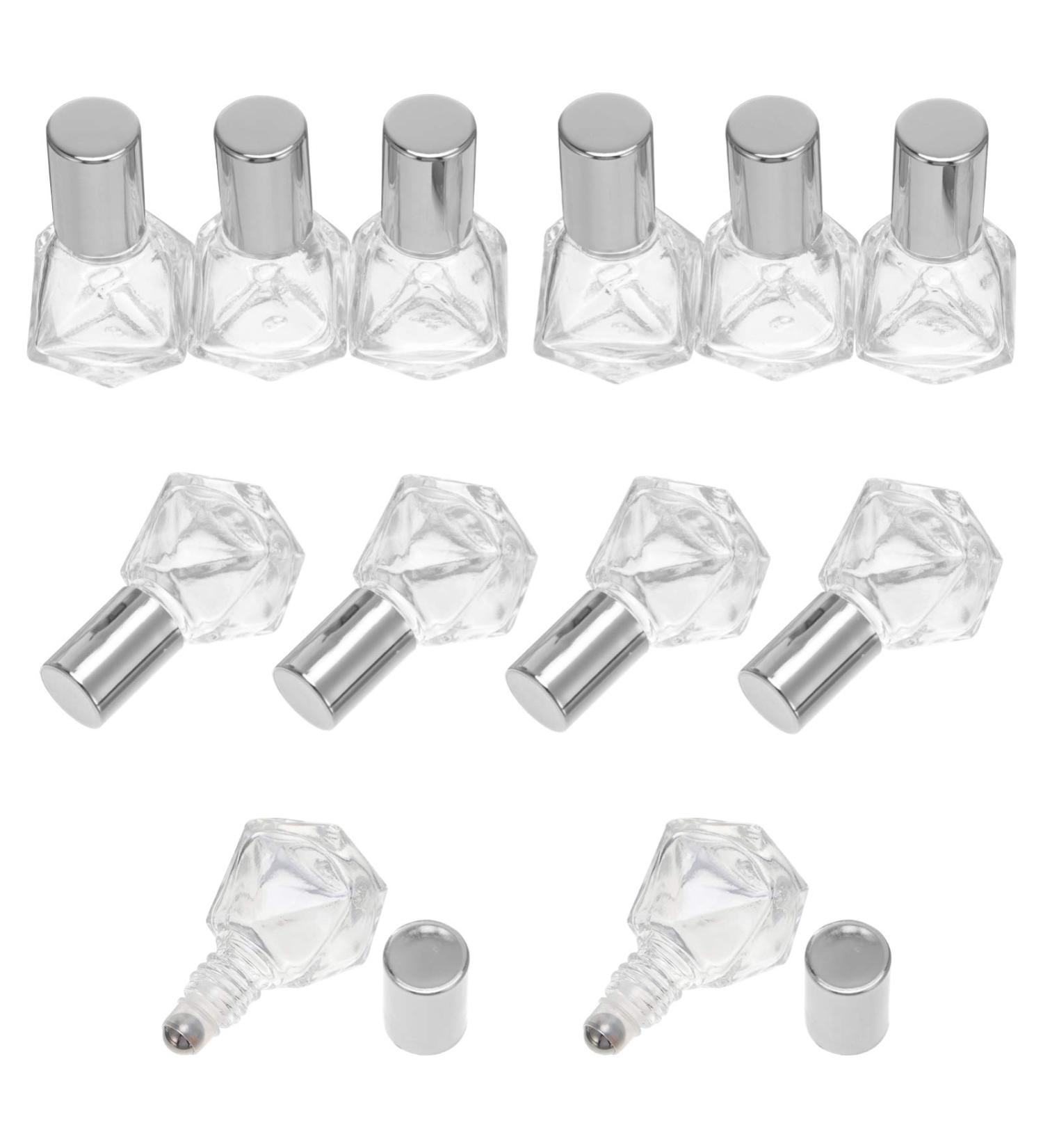 Beaupretty 12pcs Roller Bottles Set - Glass Roll-on Essential Oil & Perfume Bottles with Caps | Perfect for Subpackaging & Travel - Buy Online on GoSupps.com