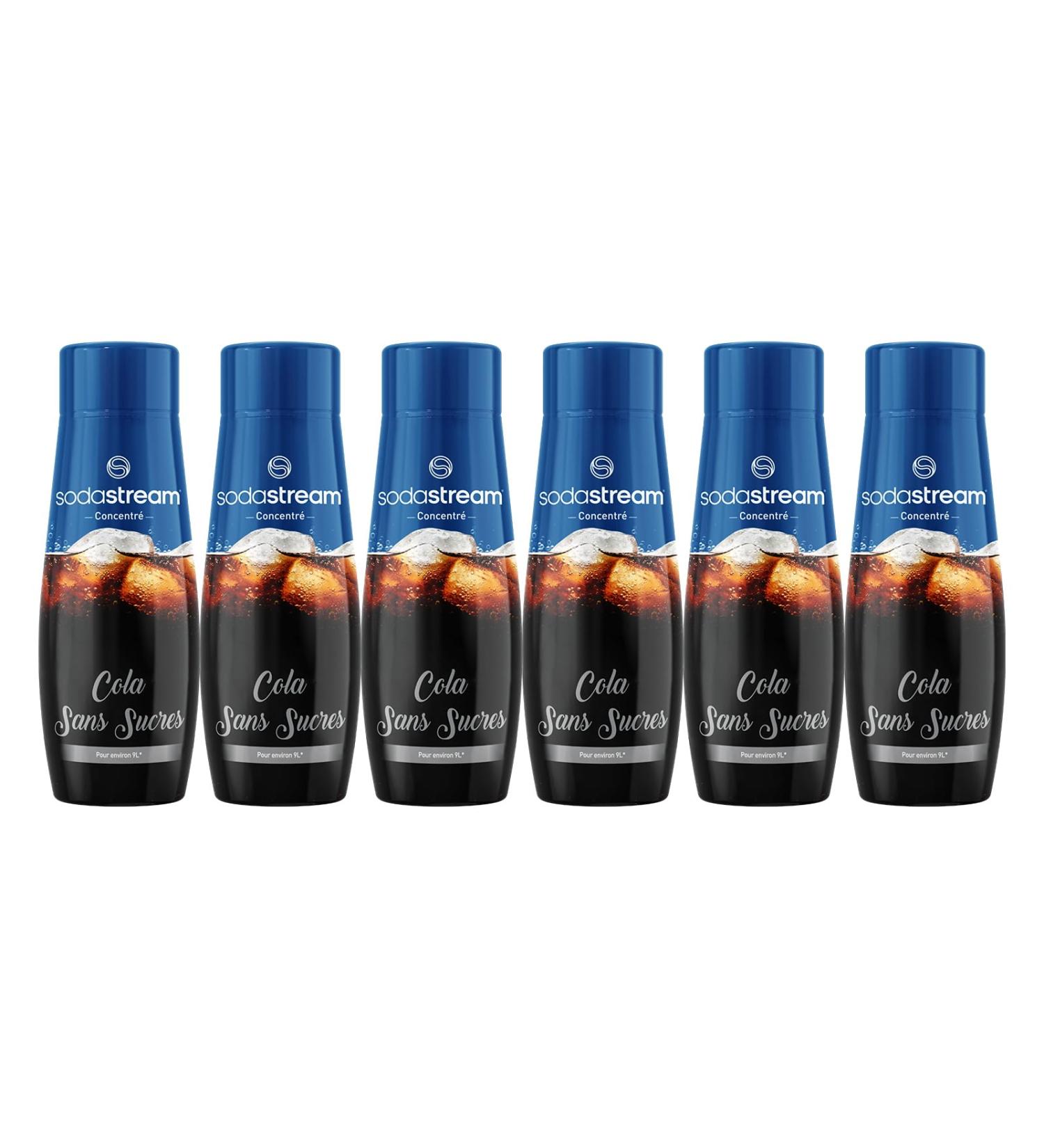 SodaStream Cola Concentrate Sugar Free for Sparkling Water and Soda Machine | Prepare Up to 9 Litres of Cola in Seconds 440ml (Pack of 6) - Buy Online on GoSupps.com