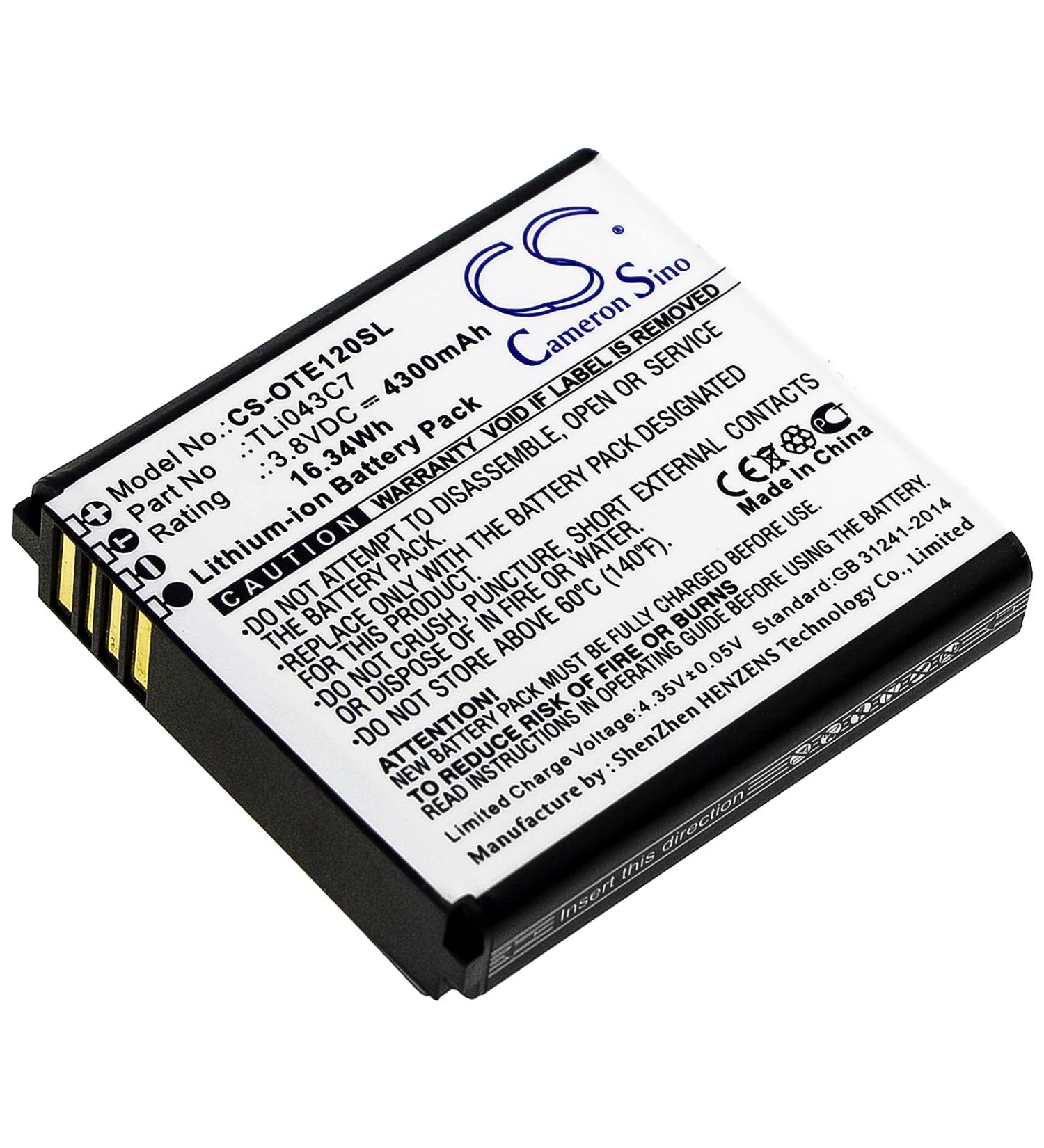 JRINK Replacement for Battery TLi043C7 EE120 - Long-Lasting Power & Worldwide Shipping - Buy Online on GoSupps.com