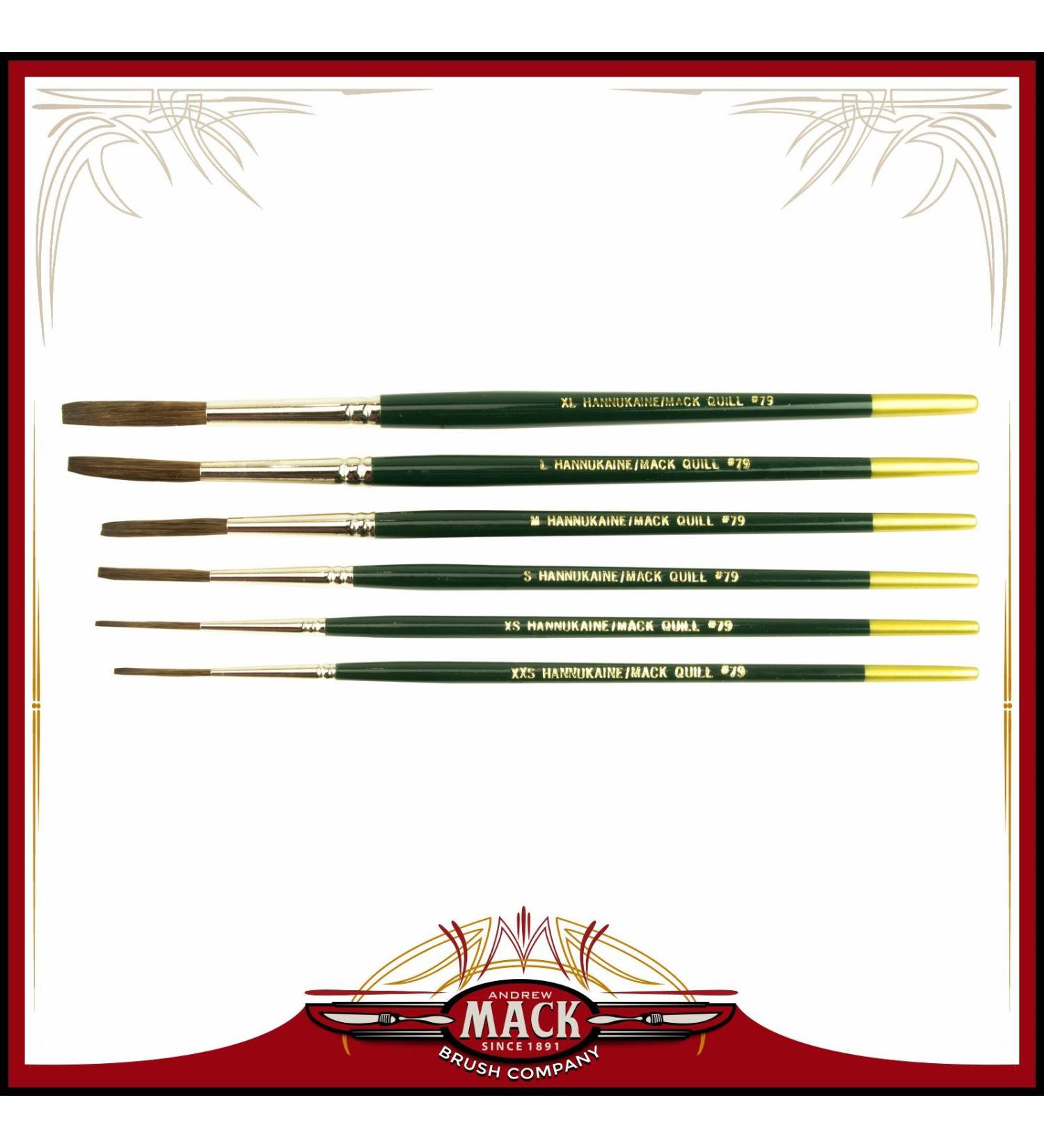 MACK Hannukaine Quill Pinstripe Brushes Set - Pack of 6 - Buy Online on GoSupps.com