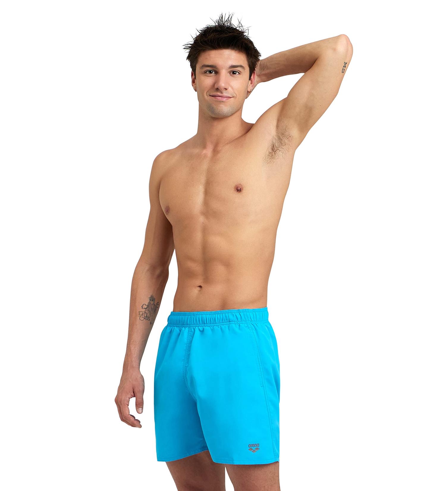 Buy Arena Fundamentals X-Short R Men's Swimming Trunks - Soft Fast-Drying Recycled Fabric for Beach & Pool - Turquoise-Dark Olive - Buy Online on GoSupps.com