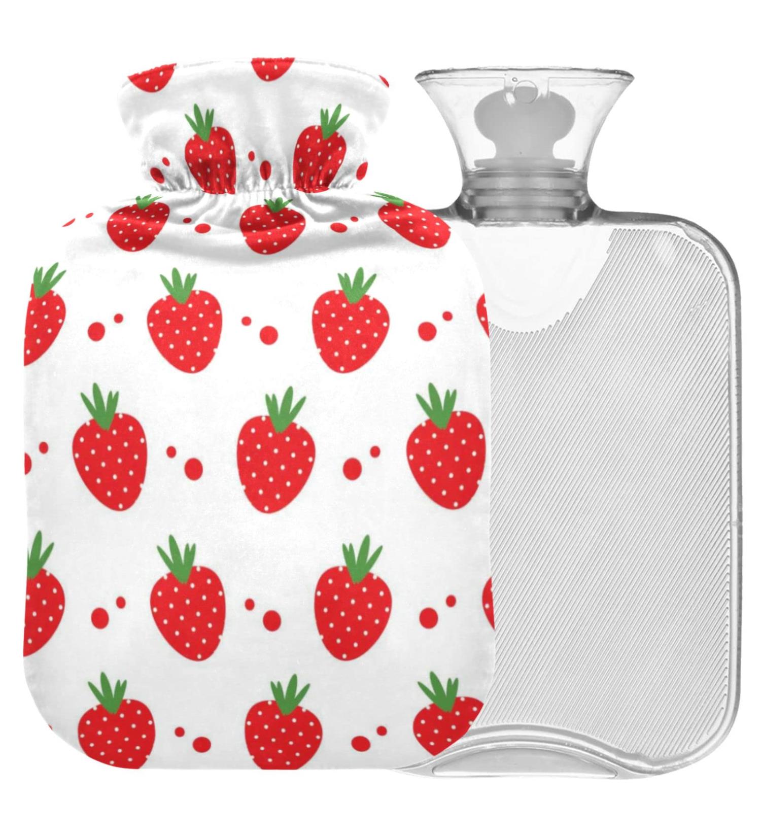 NAANLE Dots Transparent Hot Water Bottle 2L - Large Heating & Cooling Therapy for Pain Relief Bed Hands & Feet - Buy Online on GoSupps.com