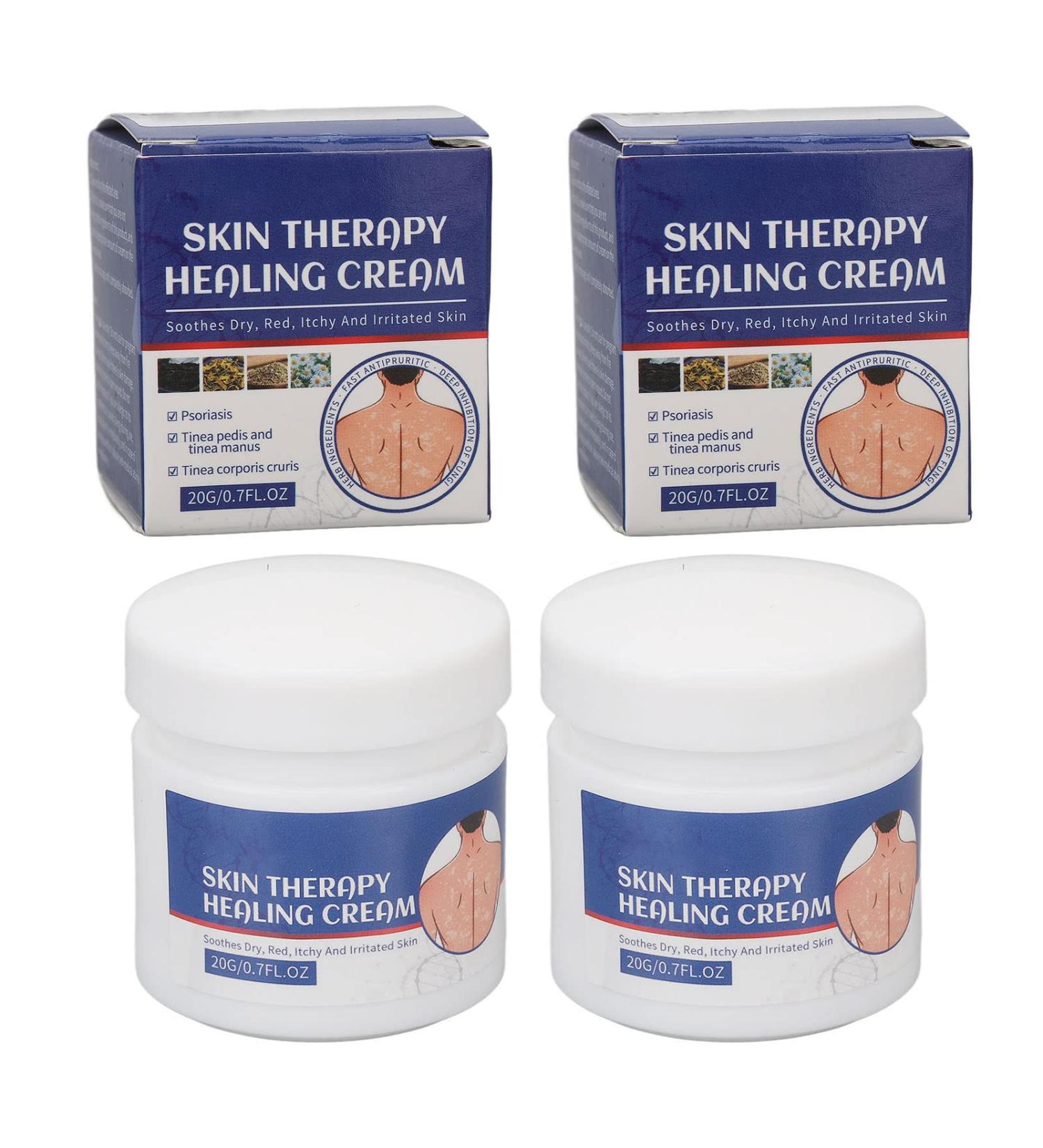 Skin Protectant Psoriasis Relief Cream 2pcs 20g - Soothes Dry, Red, Itchy Skin - Treatment for Tinea Pedis, Corporis, Manus - Buy Online on GoSupps.com