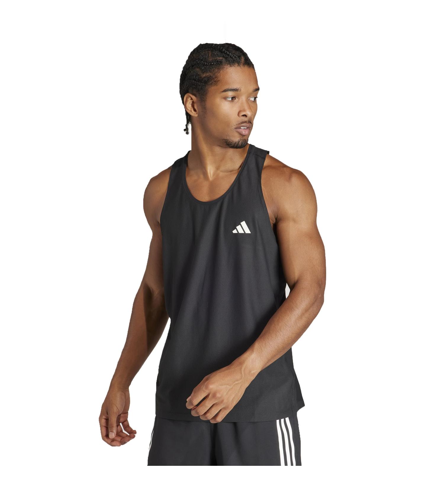 Buy adidas Men's Own The Run Tank Top - Lightweight Running Tank in Black | International Shipping Available - Buy Online on GoSupps.com