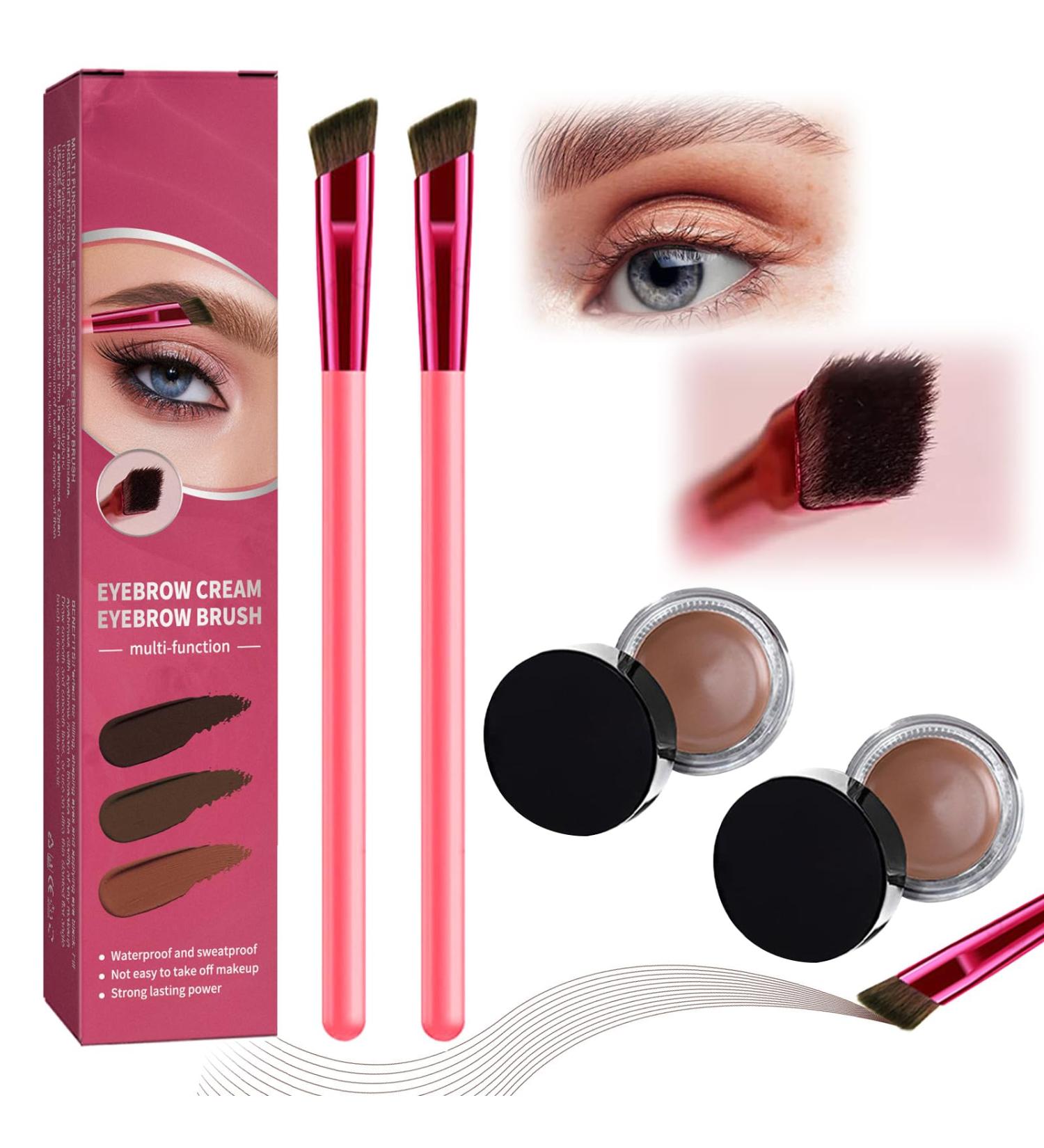 Home Eyebrow Care Kit 4d Laminated Anjoise 4D Laminated Brow Home-Grooming Kit Anjoise Eyebrow Pen Multi-Function Eyebrow Concealer Contour Brush 4D Hair Stroke Brow Stamp Brush (Light Brown) - Buy Online on GoSupps.com