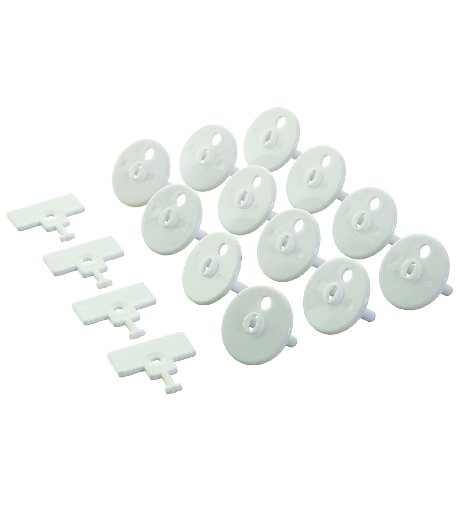 Dreambaby G899 Child Safety Socket Lock | 16 pcs Socket Protector with Key Set for International Shipping - Buy Online on GoSupps.com
