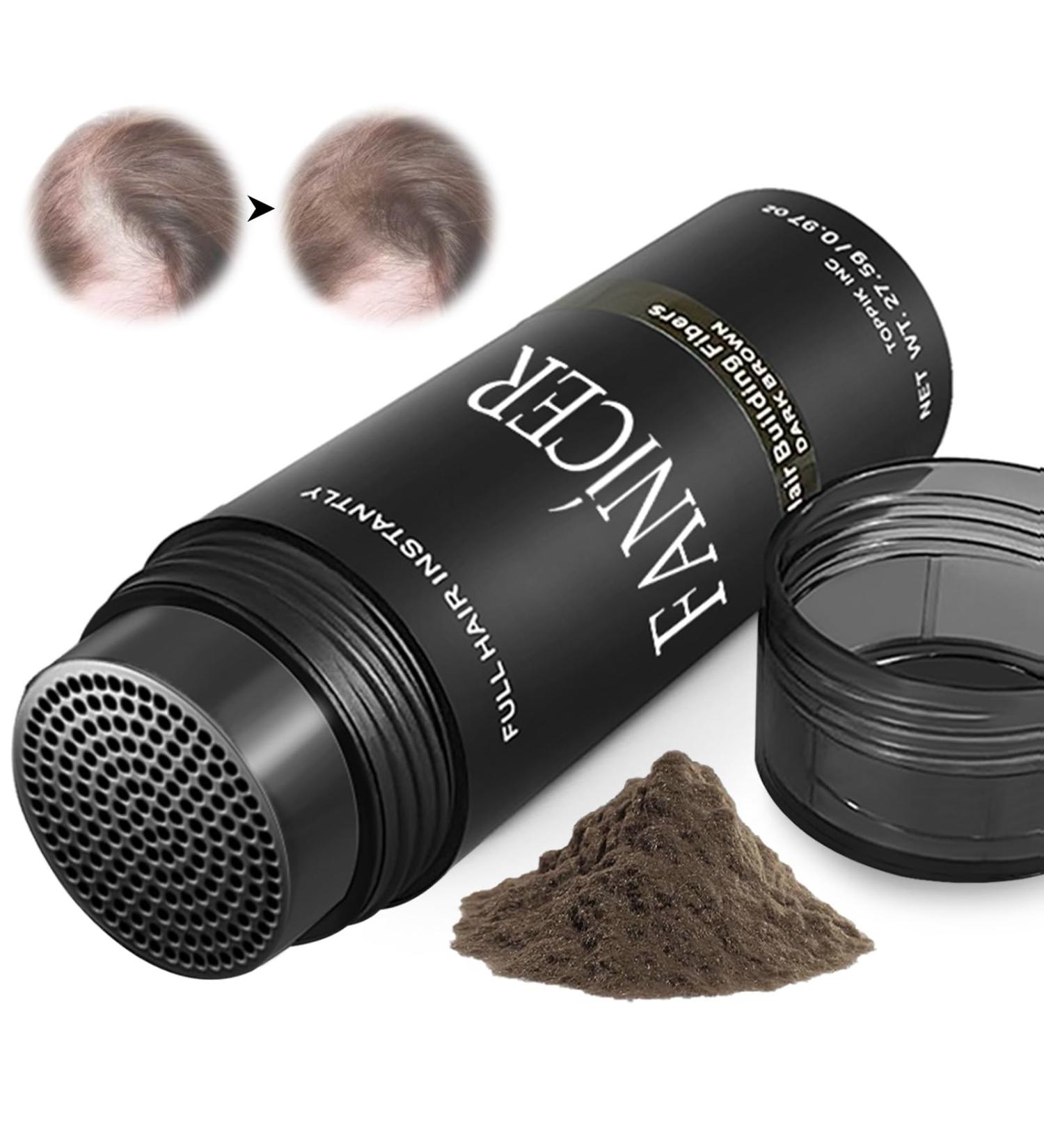 Hair Fibers Hair Thickening Hair Powder Hair Fibers for an Authentic Look 27.5 Light Brown. - Buy Online on GoSupps.com