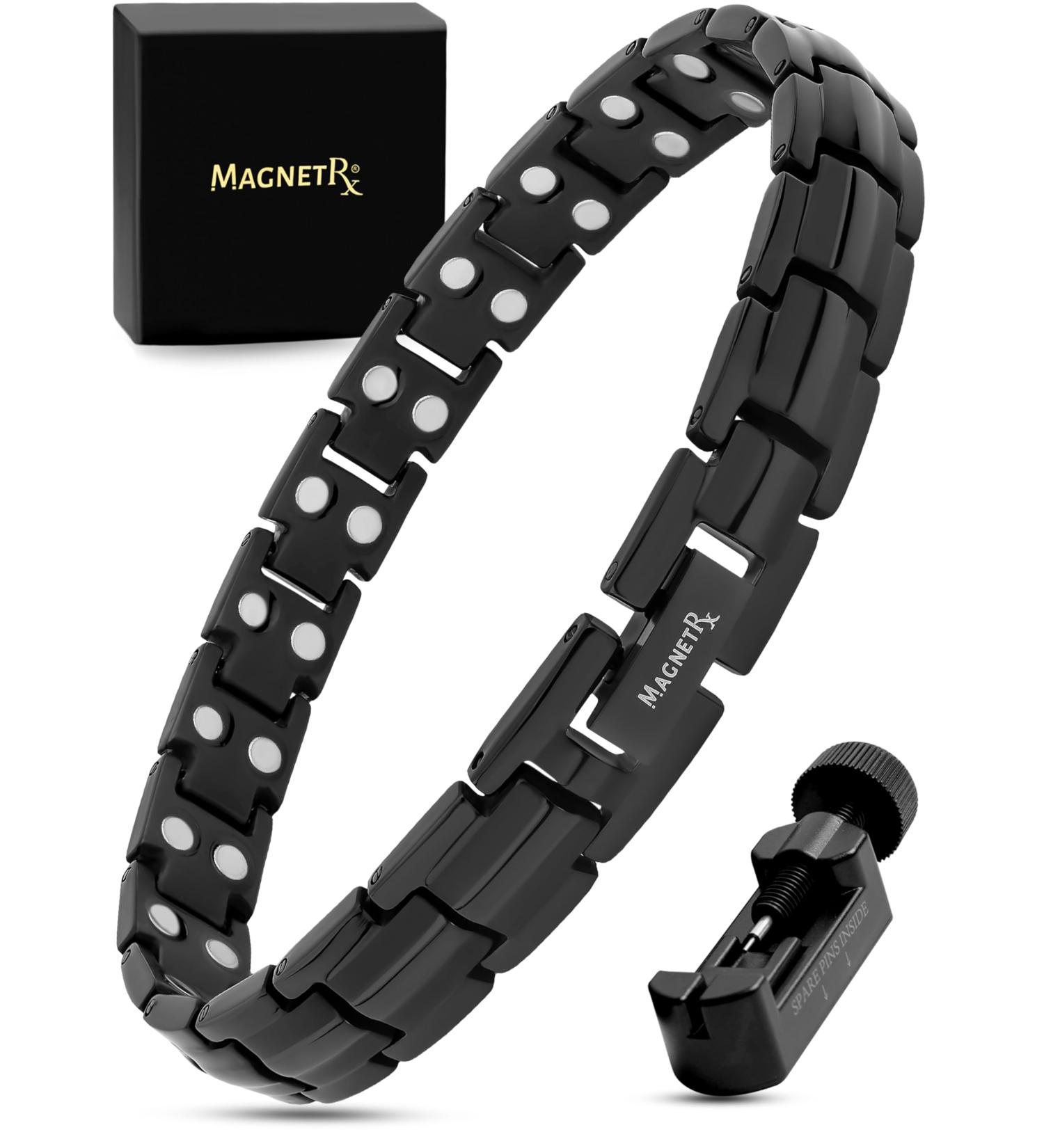 Magnetrx Ultrastarkes Titan Magnet Hardship for Women - Stylish Magnetic Bracelets & Titan Arm Bands with Size Tools - Shop Black Women's Bracelets Online - Buy Online on GoSupps.com