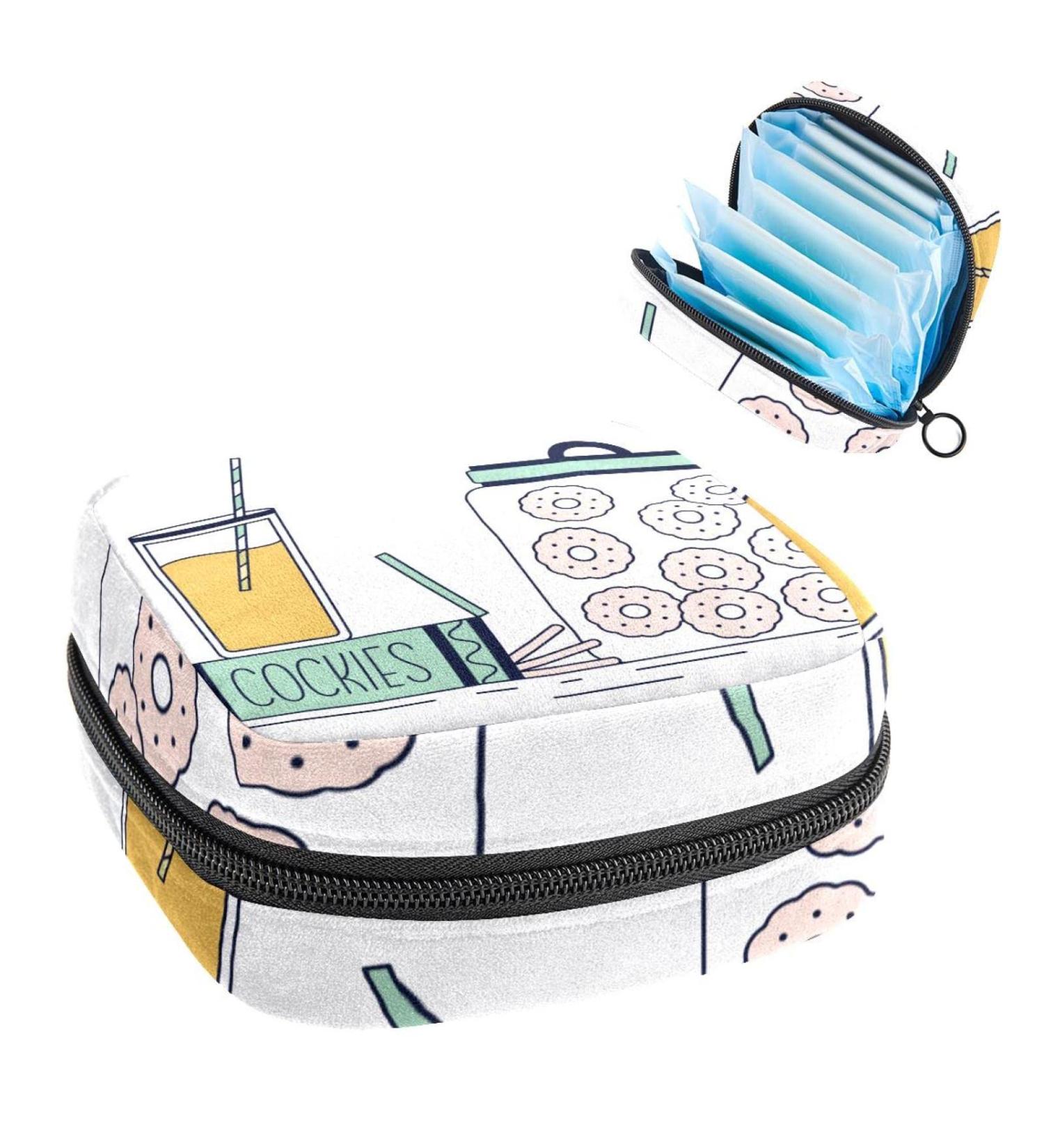 Women's Portable Period Kit Bag - Bonds Storage for Biscuits & Juice | Stylish & Functional Feminine Product Organizer - Buy Online on GoSupps.com