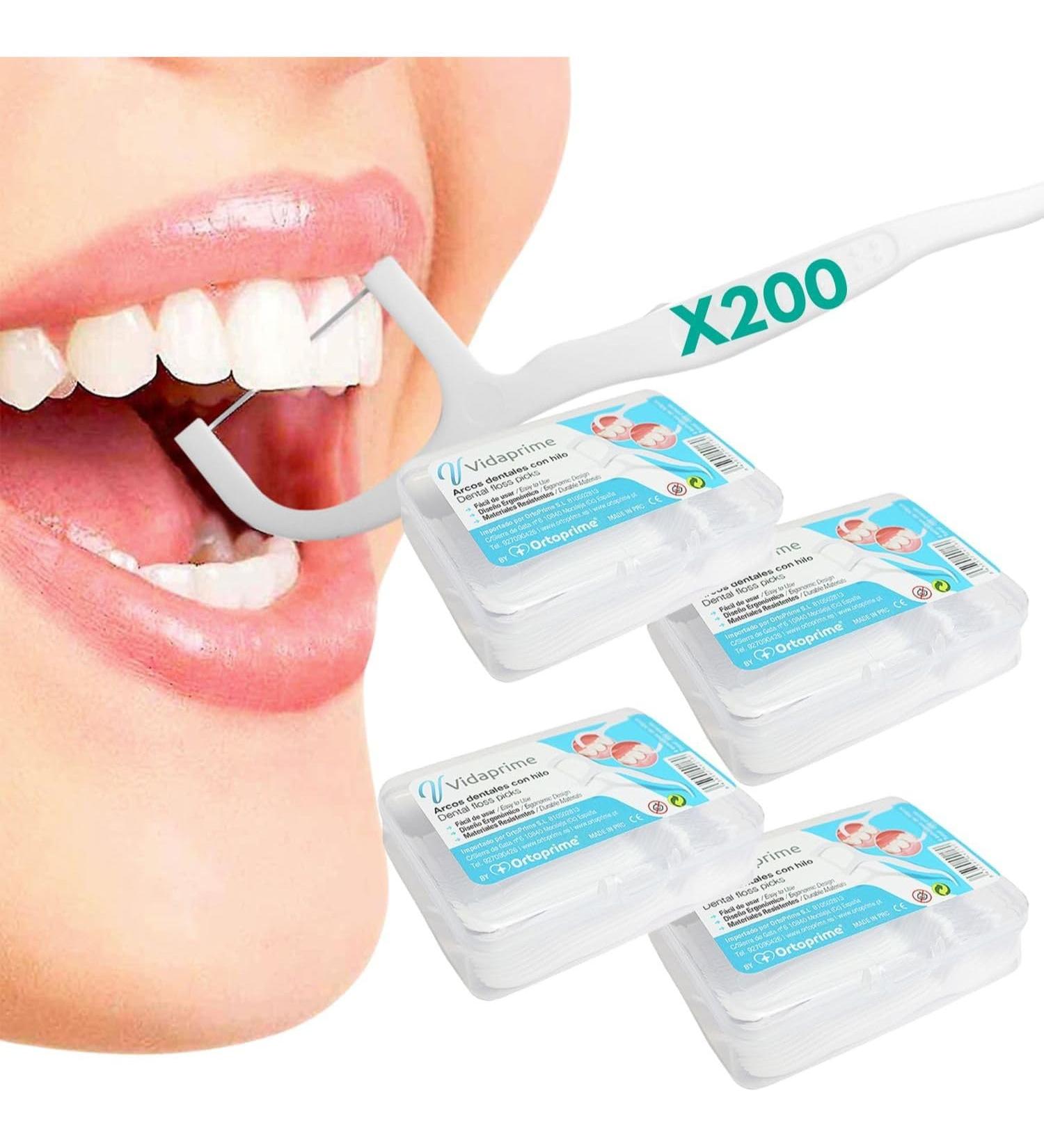 Vidaprime Dental Sticks - Reusable Waxed Dental Care for Kids & Adults - 200 Pieces for Effective Teeth Cleaning & Tartar Prevention - Buy Online on GoSupps.com