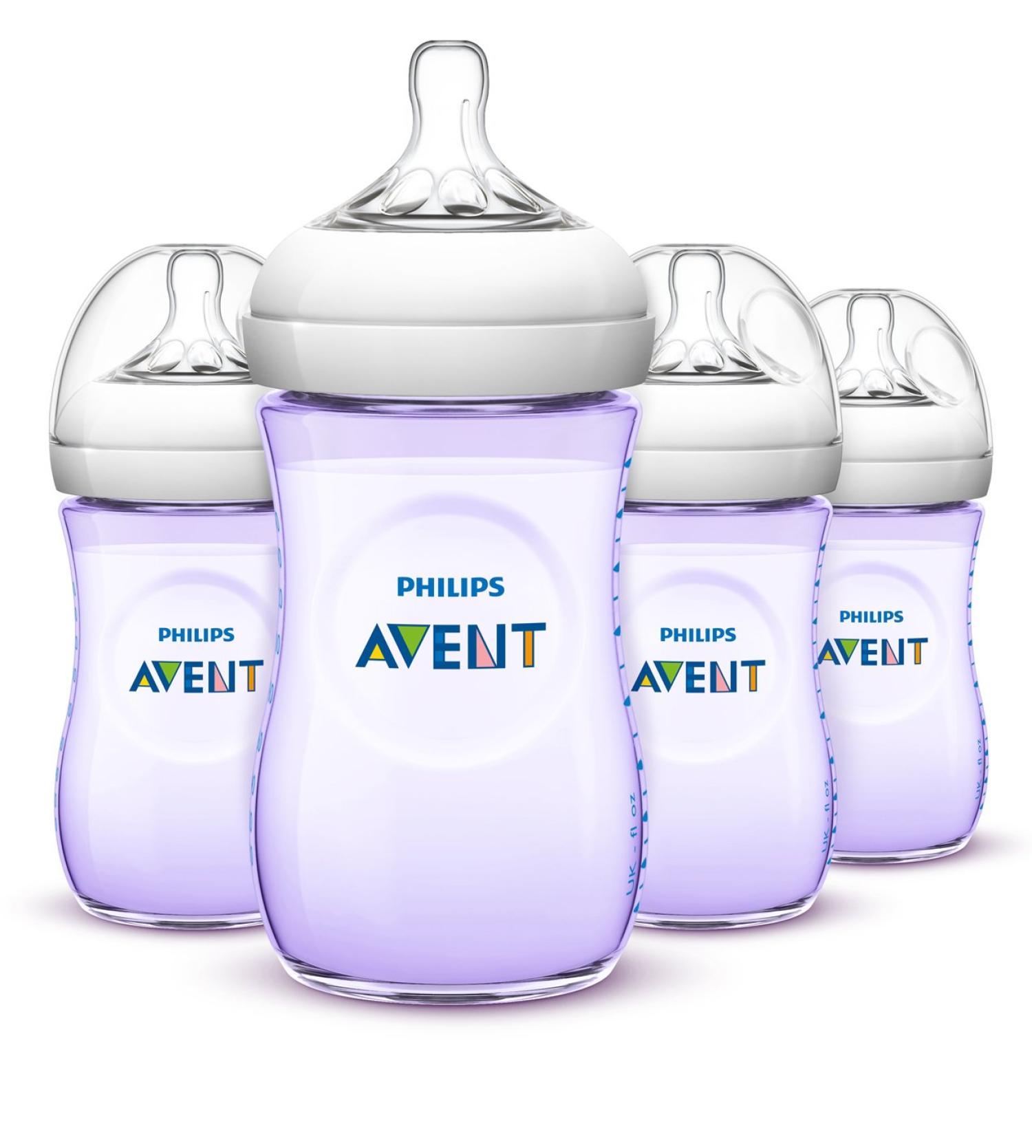 Philips Avent Natural Baby Bottles Purple 9oz (4 Pack) - Buy Online Now - Buy Online on GoSupps.com