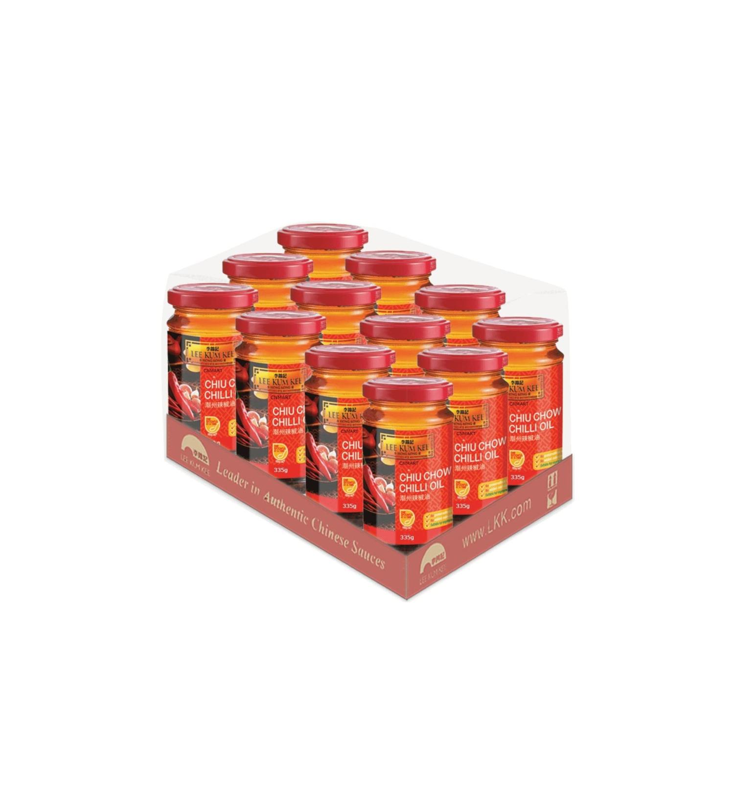 Lee Kum Kee Chiu Chow Chilli Oil Sauce 355g (12-Jar Mega Pack) by CNMART - Buy Online on GoSupps.com