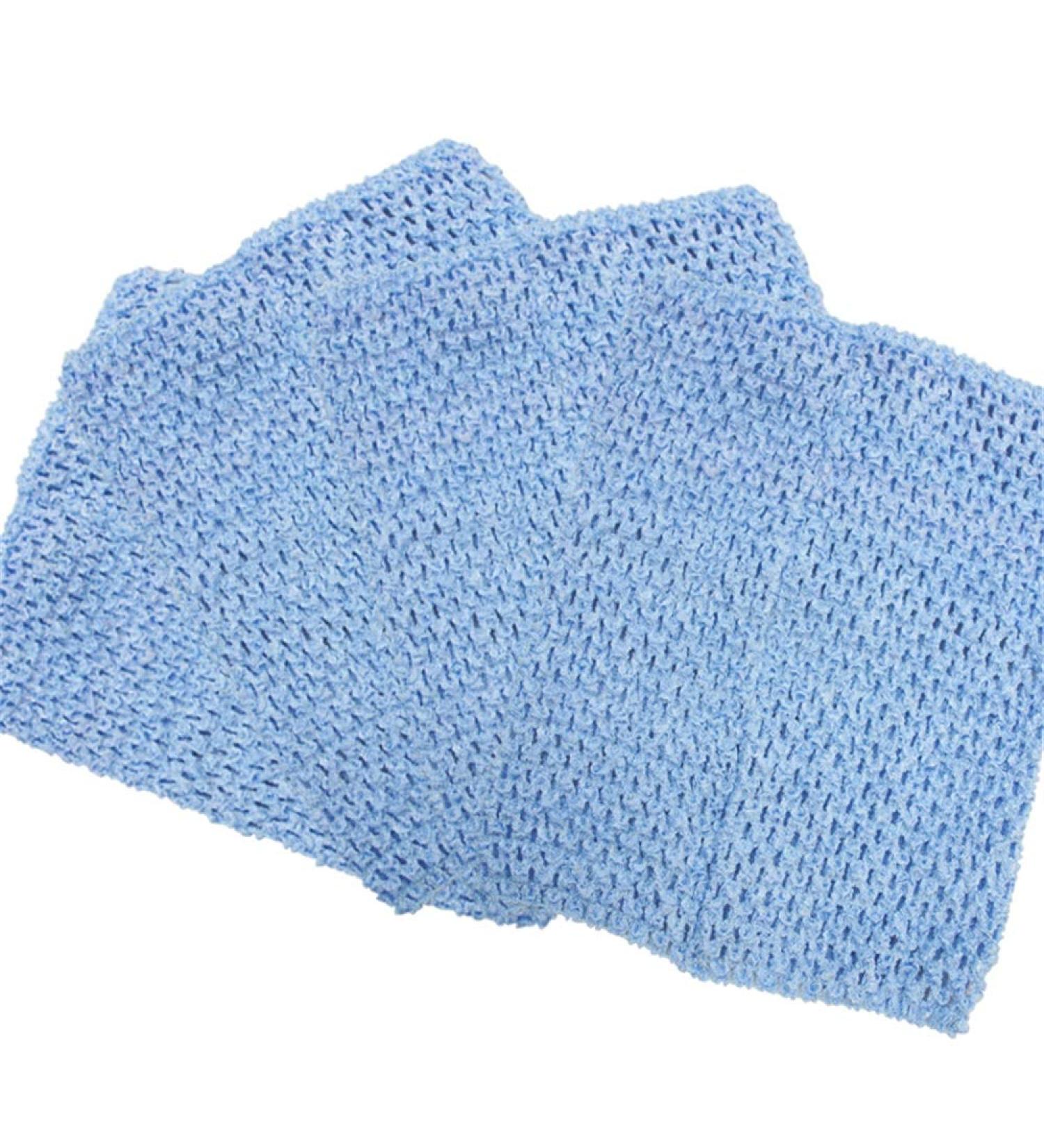 Time to Sparkle 4pcs Crochet Tube Top Tutu Dress & Pettiskirt Set - Baby Blue | Infant Girls Skirt 8x10 (20x25cm) - Shop Now! - Buy Online on GoSupps.com