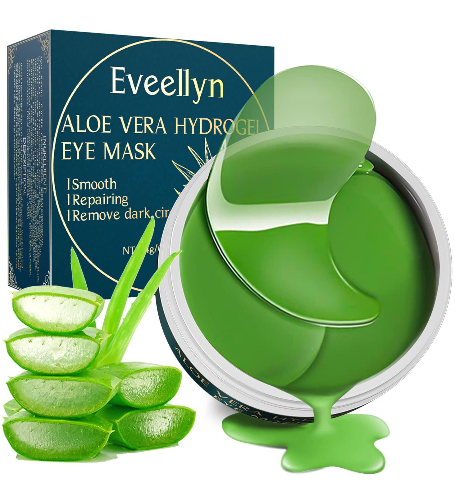 60PCS Aloe Vera & Collagen Under Eye Patches for Dark Circles, Puffiness & Wrinkles - Buy Online on GoSupps.com