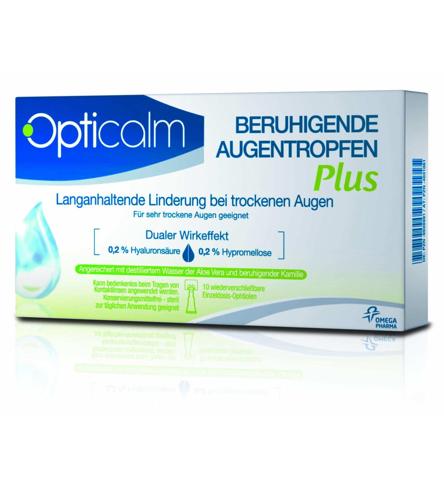 Opticalm eye drops Plus 10 x 0.5 ml pack of 1 (1 x 5 ml)