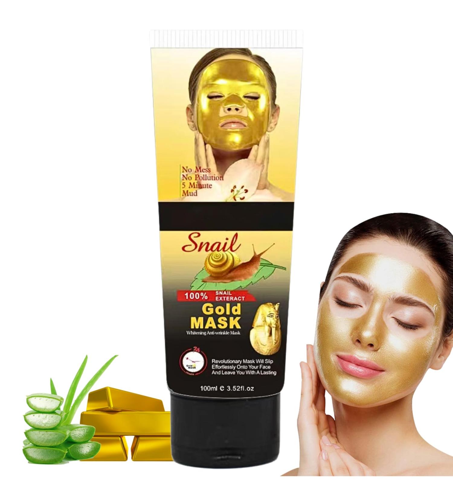 Gold Mask Peel Off Peel Off Face Masks Face Masks Skincare Peel Off with Snail Exteract Collagen Face Mask Blackhead Remover For Dirt Acne Pores Shrinking Deep Cleansing Purifying Skin - Buy Online on GoSupps.com
