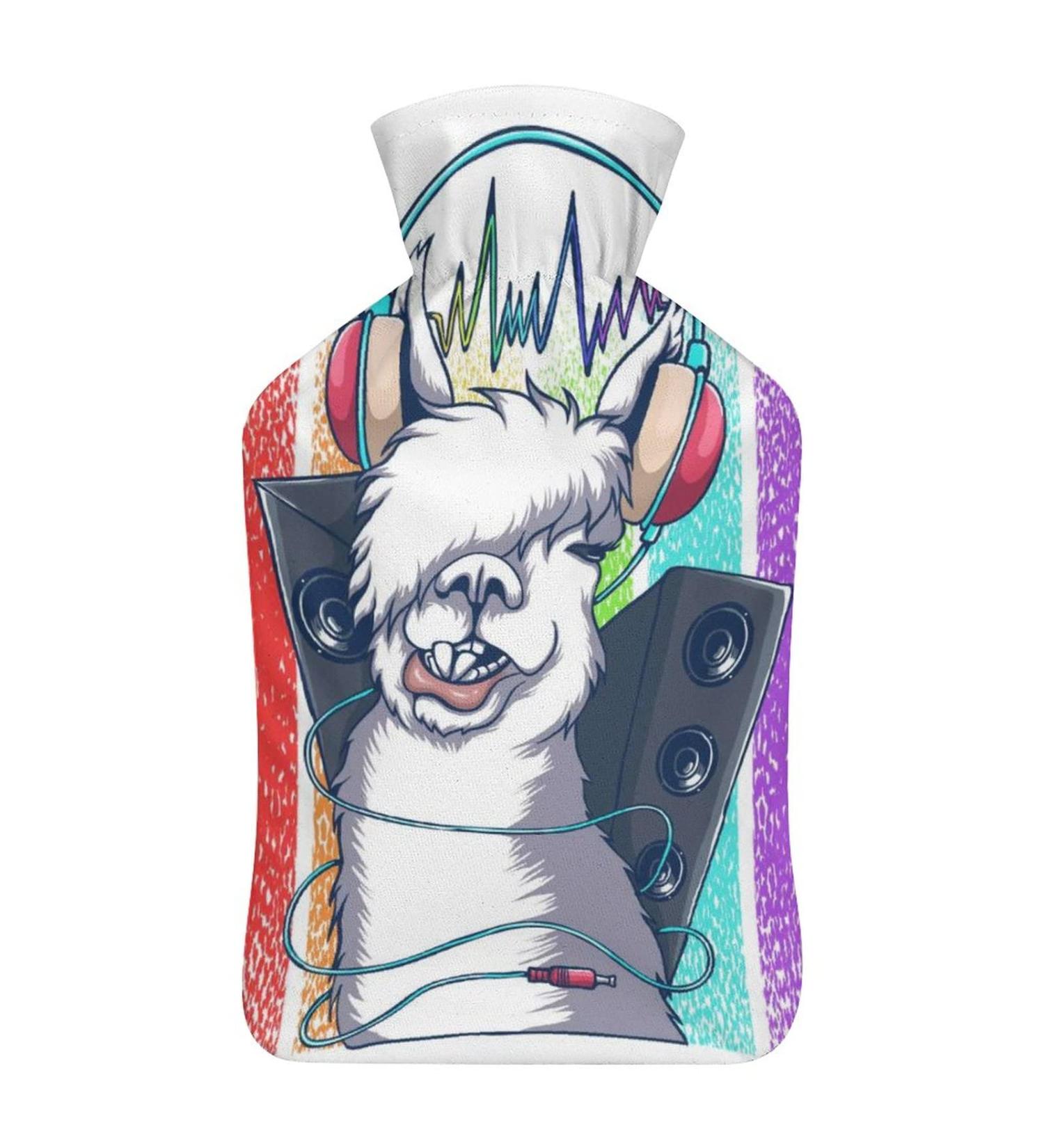 DJ Hot Water Bottle with Plush Cover - Hand Warmer for Adults & Kids | 26.5x15.3cm - International Shipping Available - Buy Online on GoSupps.com