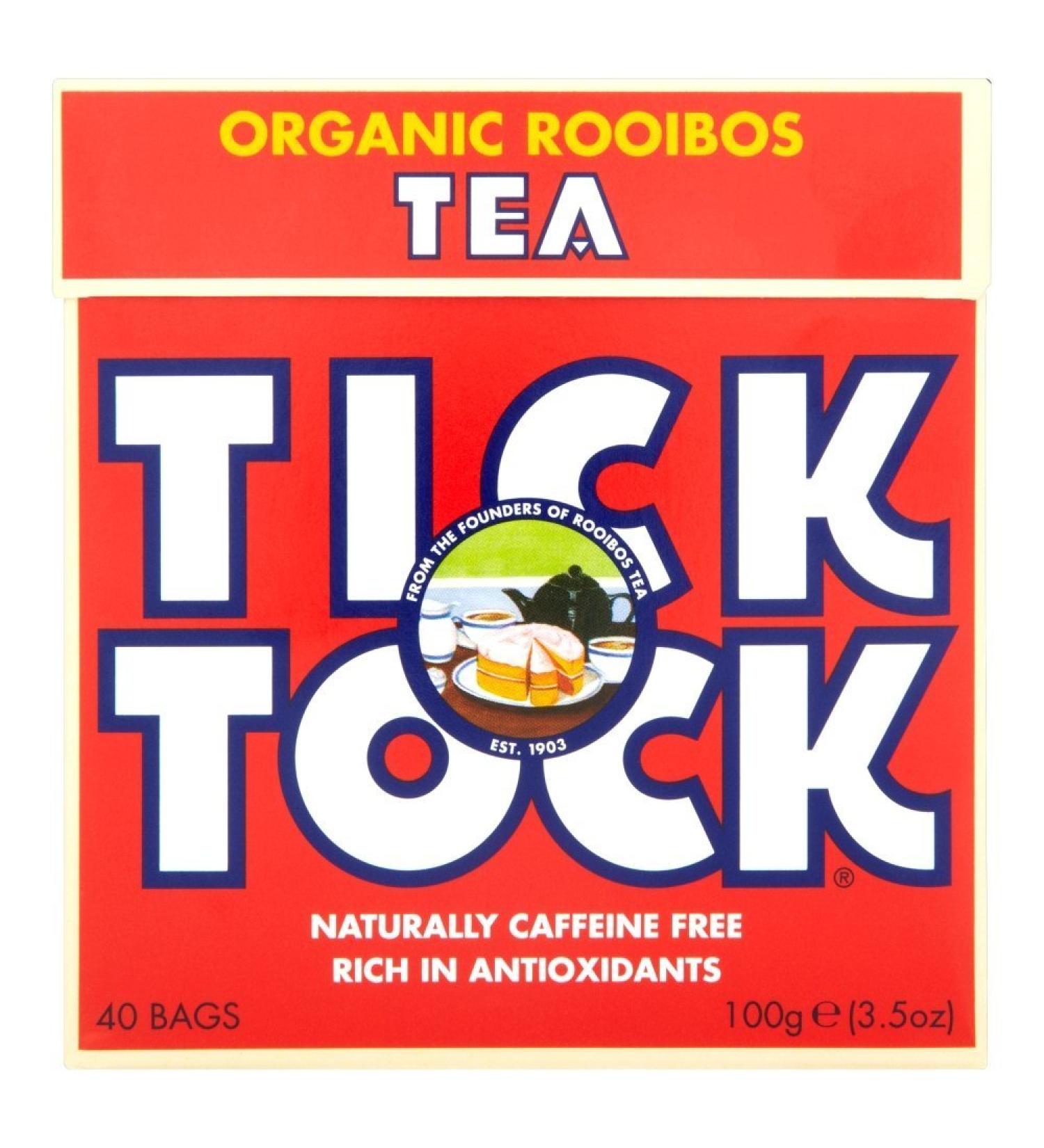 Tick Tock Rooibos bio 40 sachets de th 100 g - Buy Online on GoSupps.com