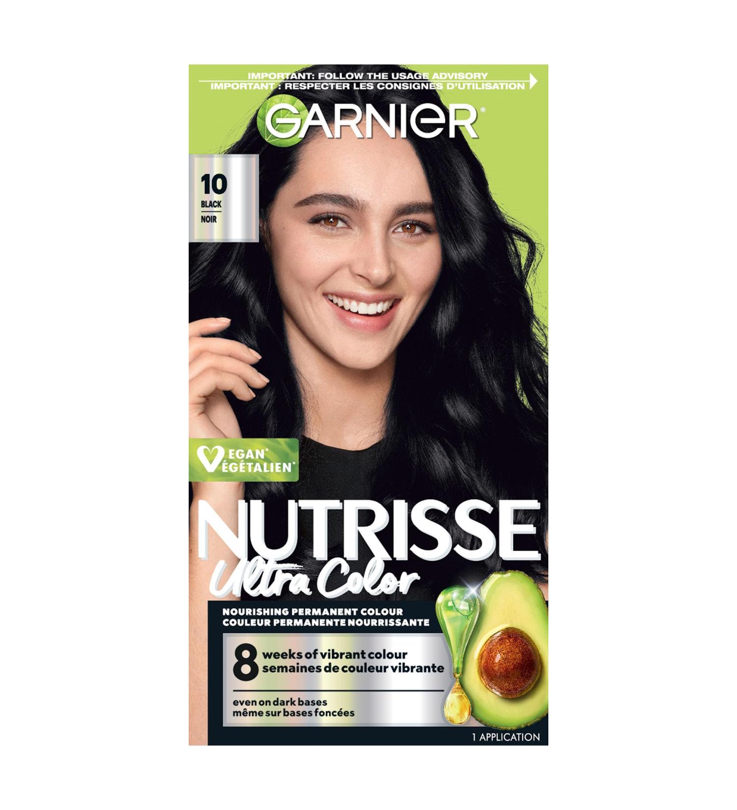 GARNIER Nutrisse Intense Colour Cream 010 Natural Black BLACK/BLUE SHADES 10 Black - Buy Online on GoSupps.com