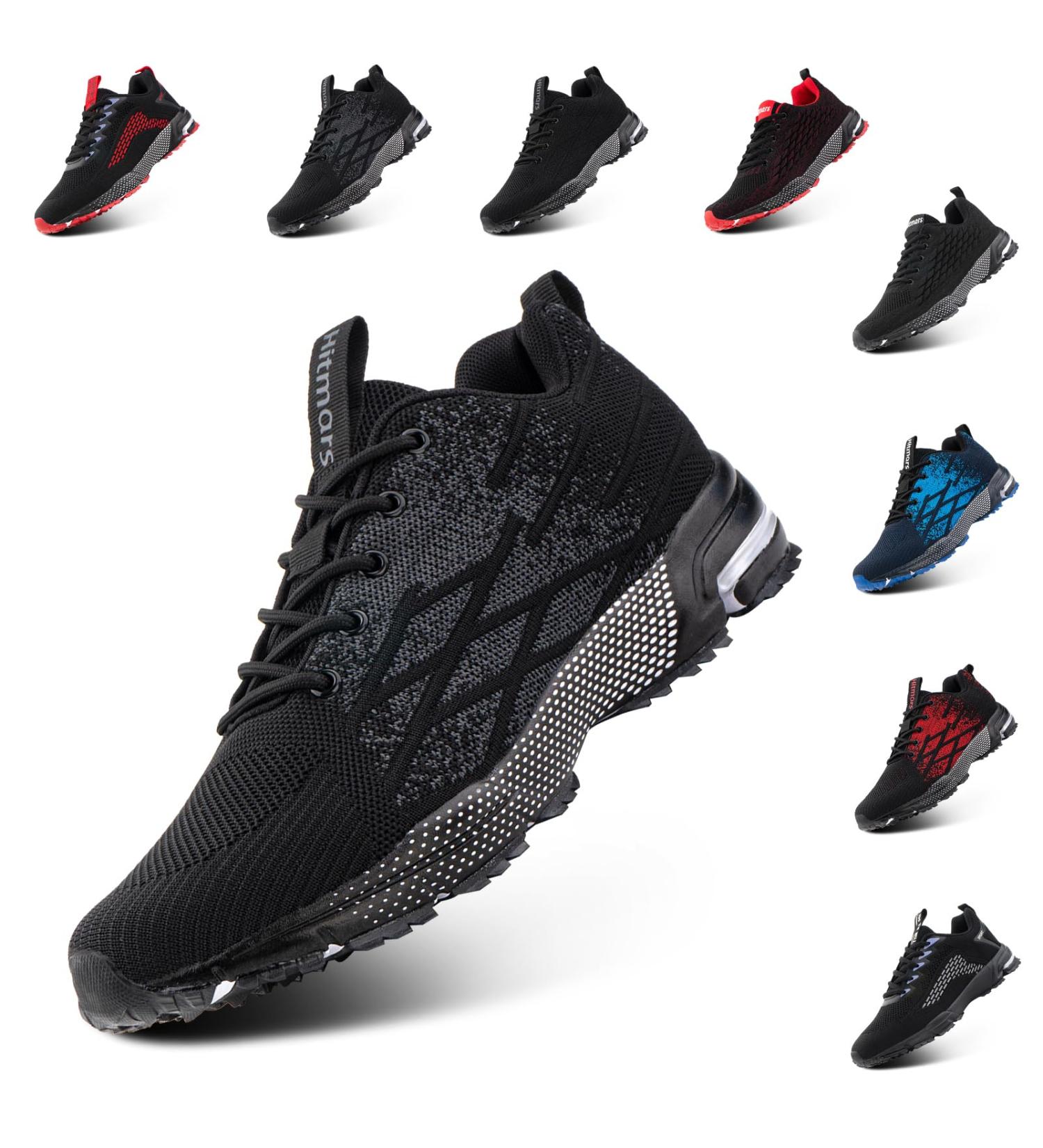 Anokar Breathable Running Shoes for Men & Women | Lightweight Sports Sneakers for Jogging & Walking - Available in Black Blue Gray Red (EU Sizes 39-48) - Buy Online on GoSupps.com