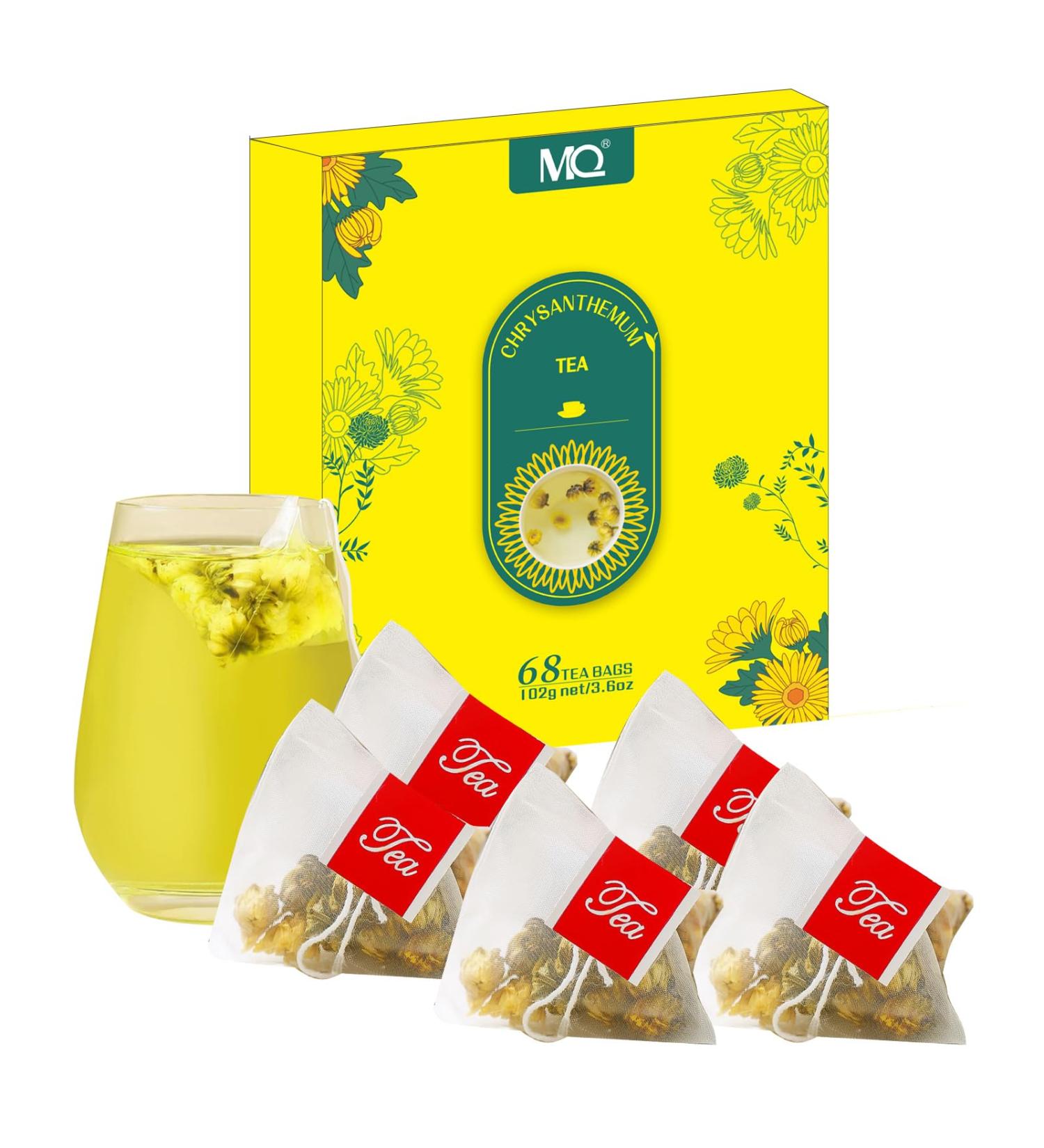 MQ Chrysanthemum Tea 68 Bag Natural Dried Flower Tea Caffeine Free Chrysanthemum Buds Tea - Buy Online on GoSupps.com