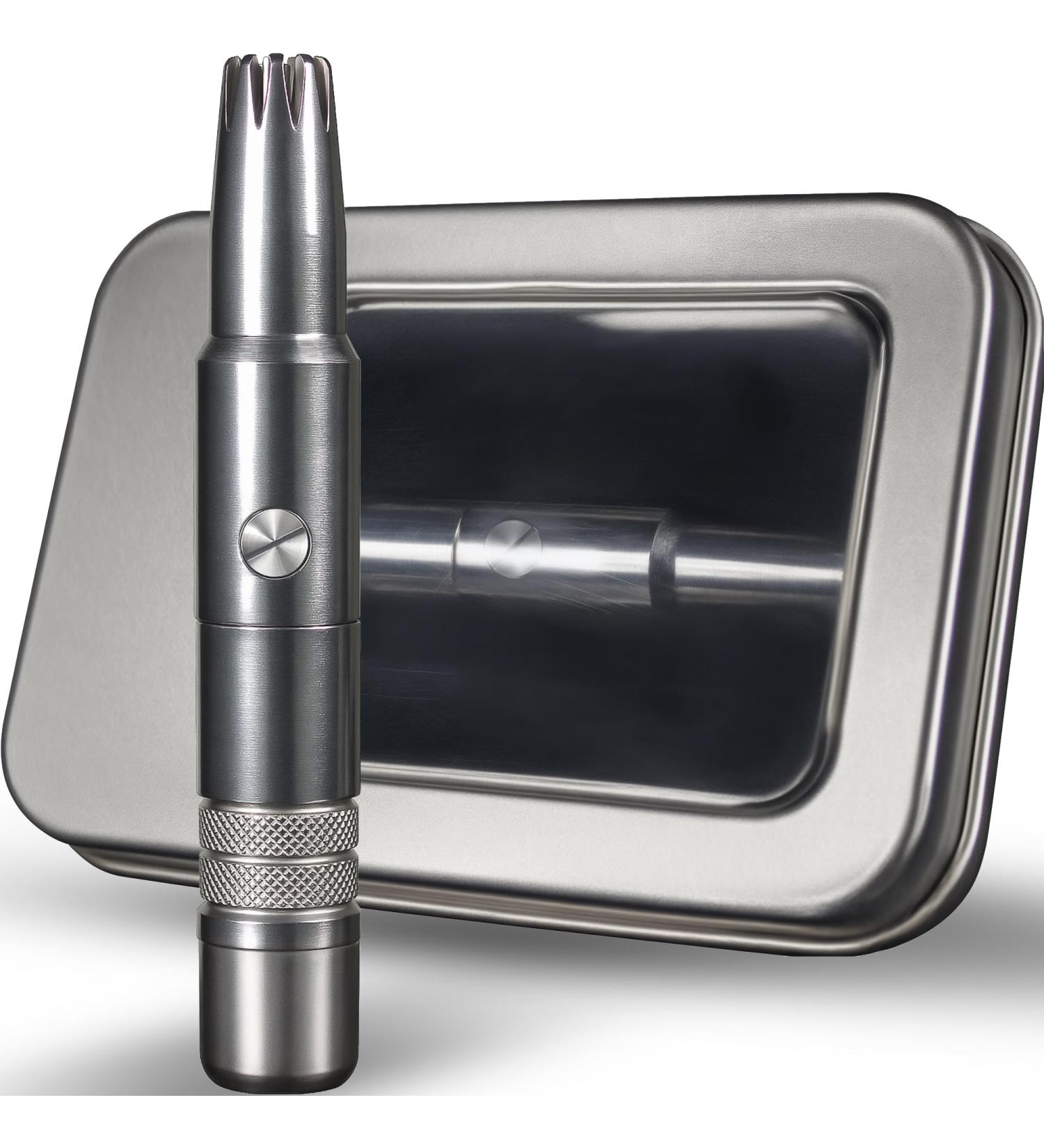 Buy Manual Nose Hair Trimmer for Men - Portable Waterproof & Hypoallergenic Stainless Steel Clip - Buy Online on GoSupps.com