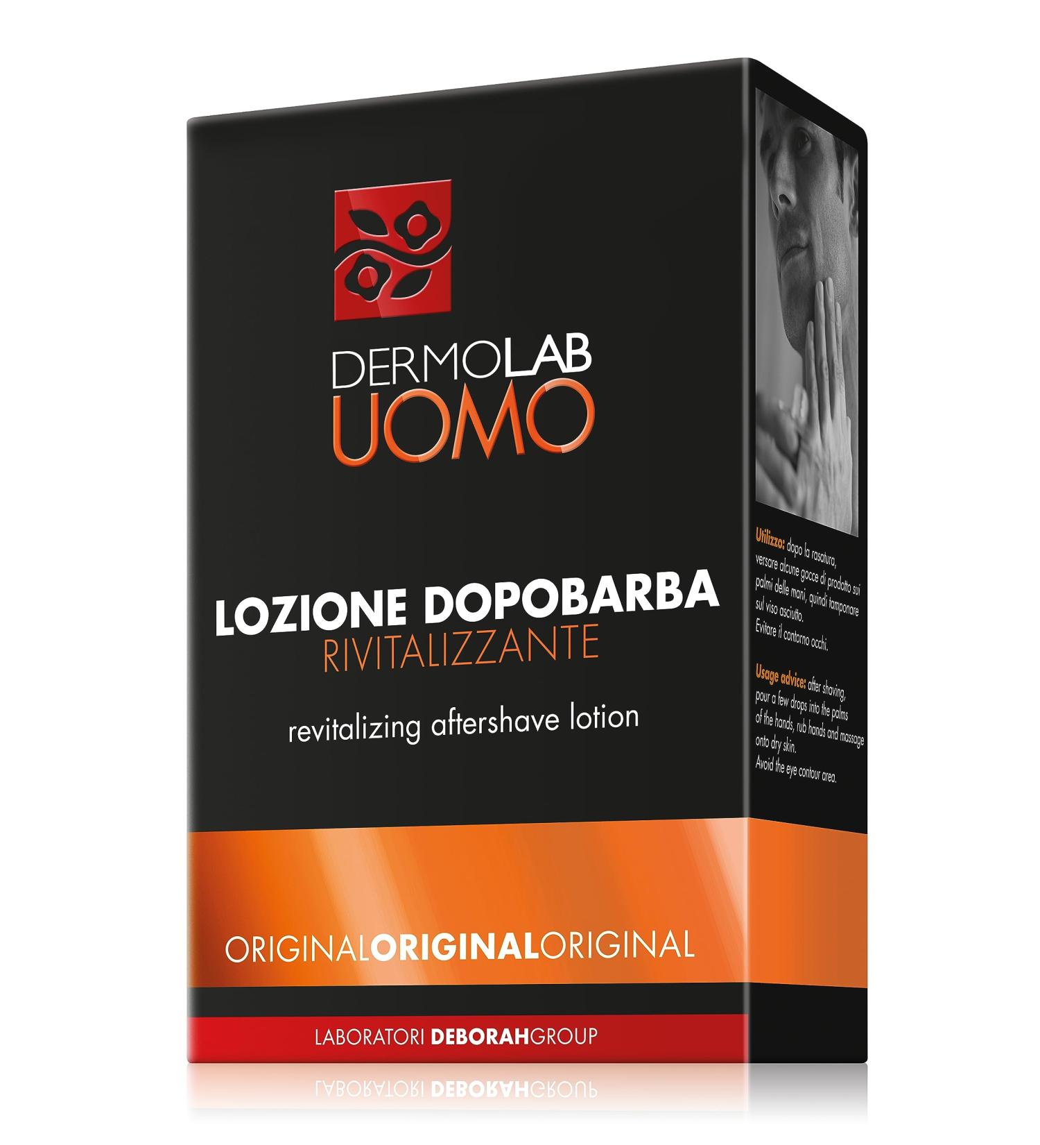 Dermolab Herren - After Shave Lotion with a revitalizing effect for all skin types prevents redness and external aggression and gives freshness and energy dermatologically tested 100 ml