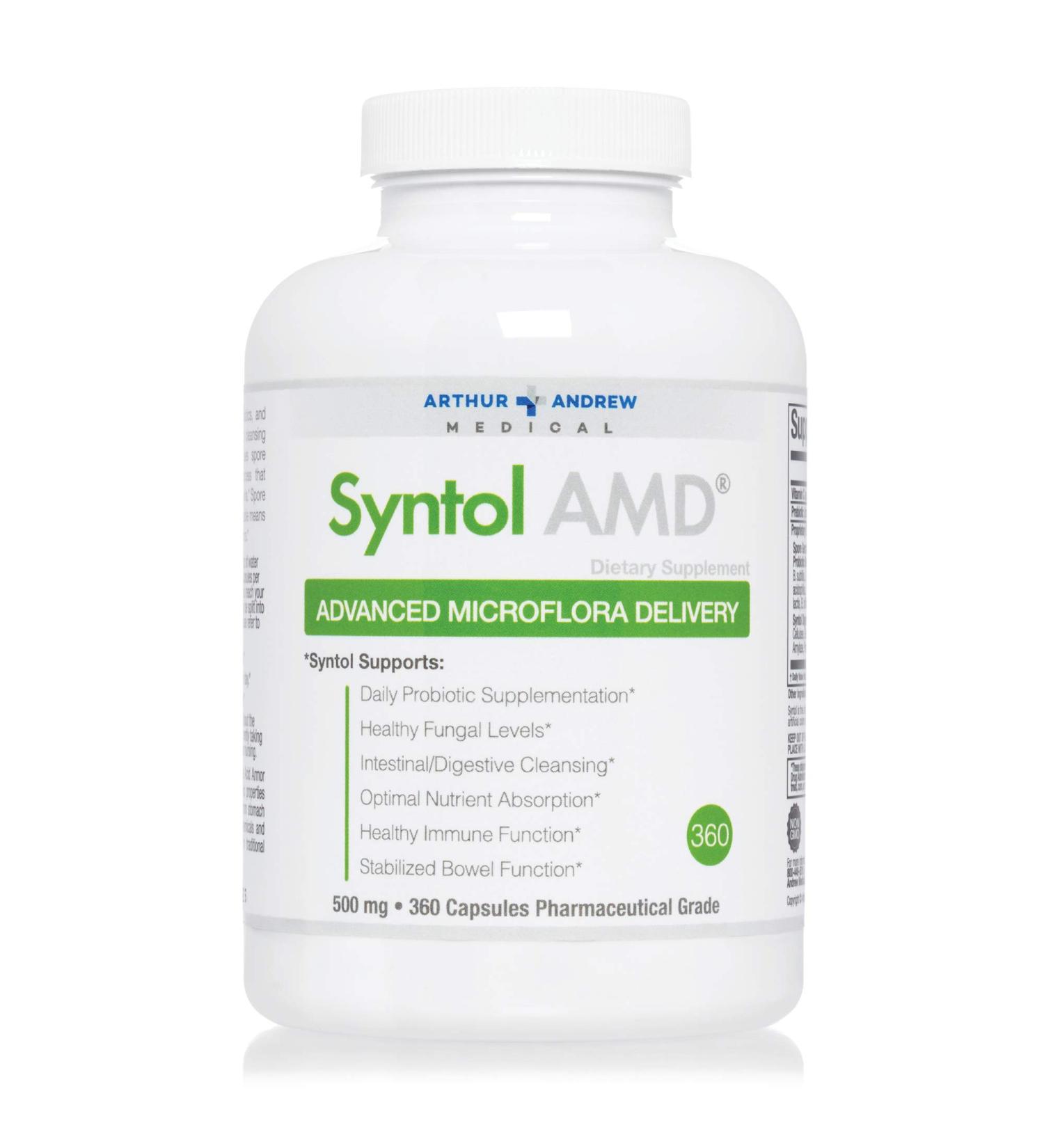 Syntol AMD 500mg - Advanced Microflora Delivery - 360 Capsules - Arthur Andrew Medical - Buy Online on GoSupps.com