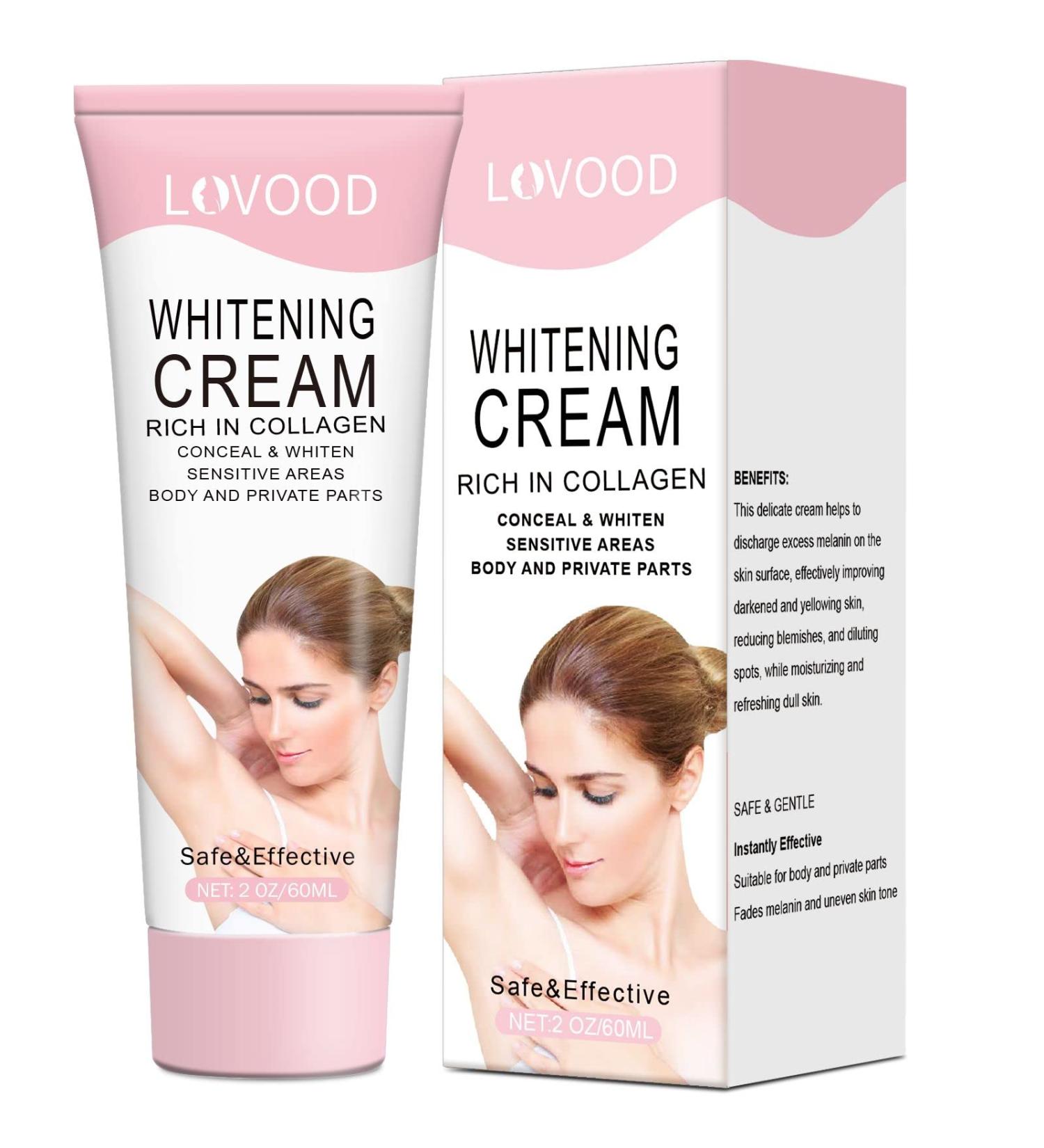 LOVOOD Dark Spot Corrector Cream - Underarm, Neck & Elbow Brightening Moisturizer (2.0 Fl Oz) - Buy Online on GoSupps.com