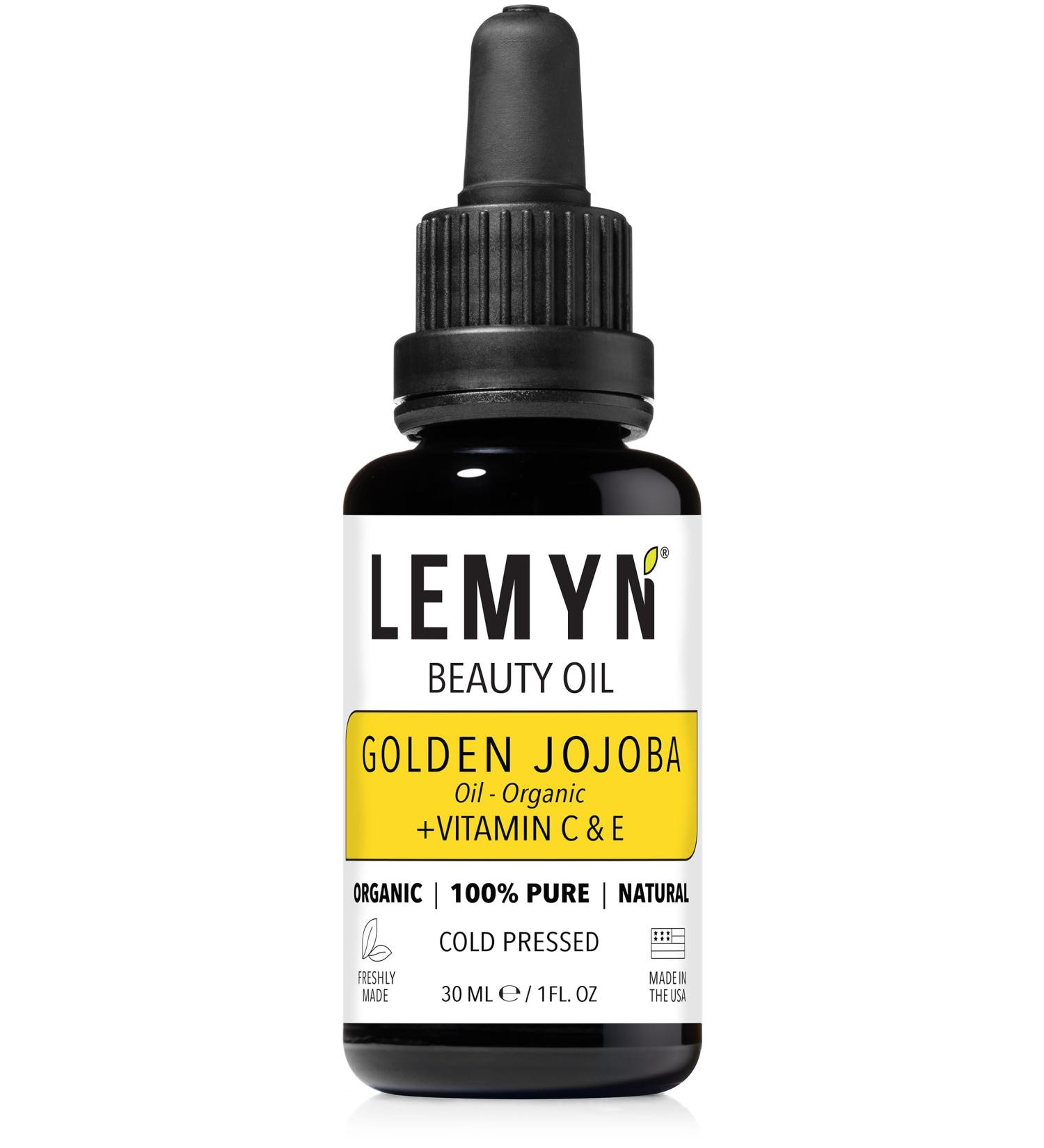 Golden Jojoba Oil with THD Vitamin C | Deep Hydration & Radiant Boost | Handcrafted in Santa Barbara | 1 Fl Oz - Freshly Made & Clinically Proven - Buy Online on GoSupps.com