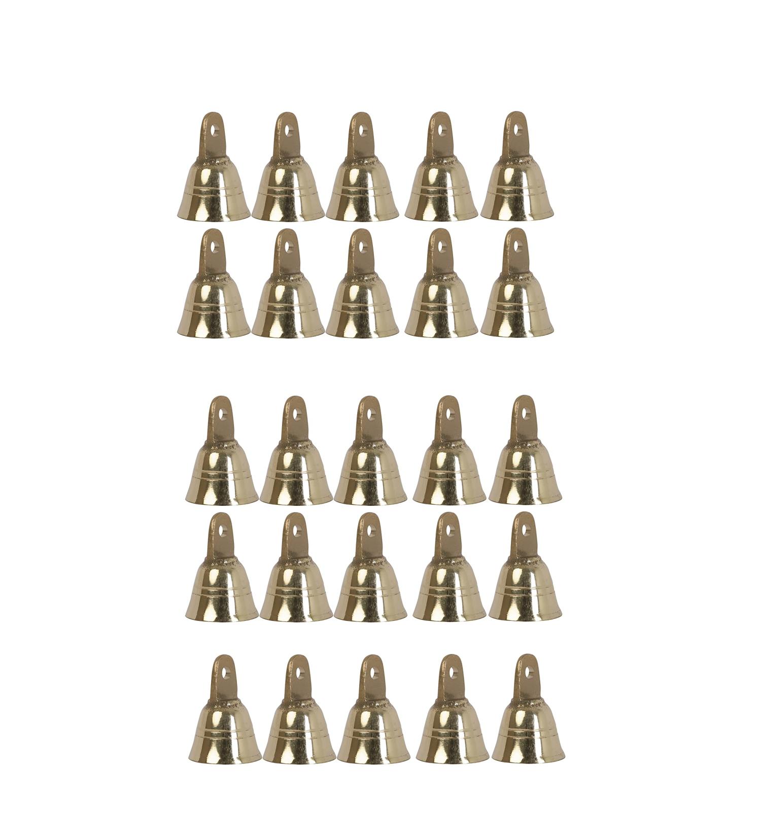 Small Indian Brass Jingle Bells for Home Decor - Pack of 10 | Wonderlist Handicrafts - Buy Online on GoSupps.com