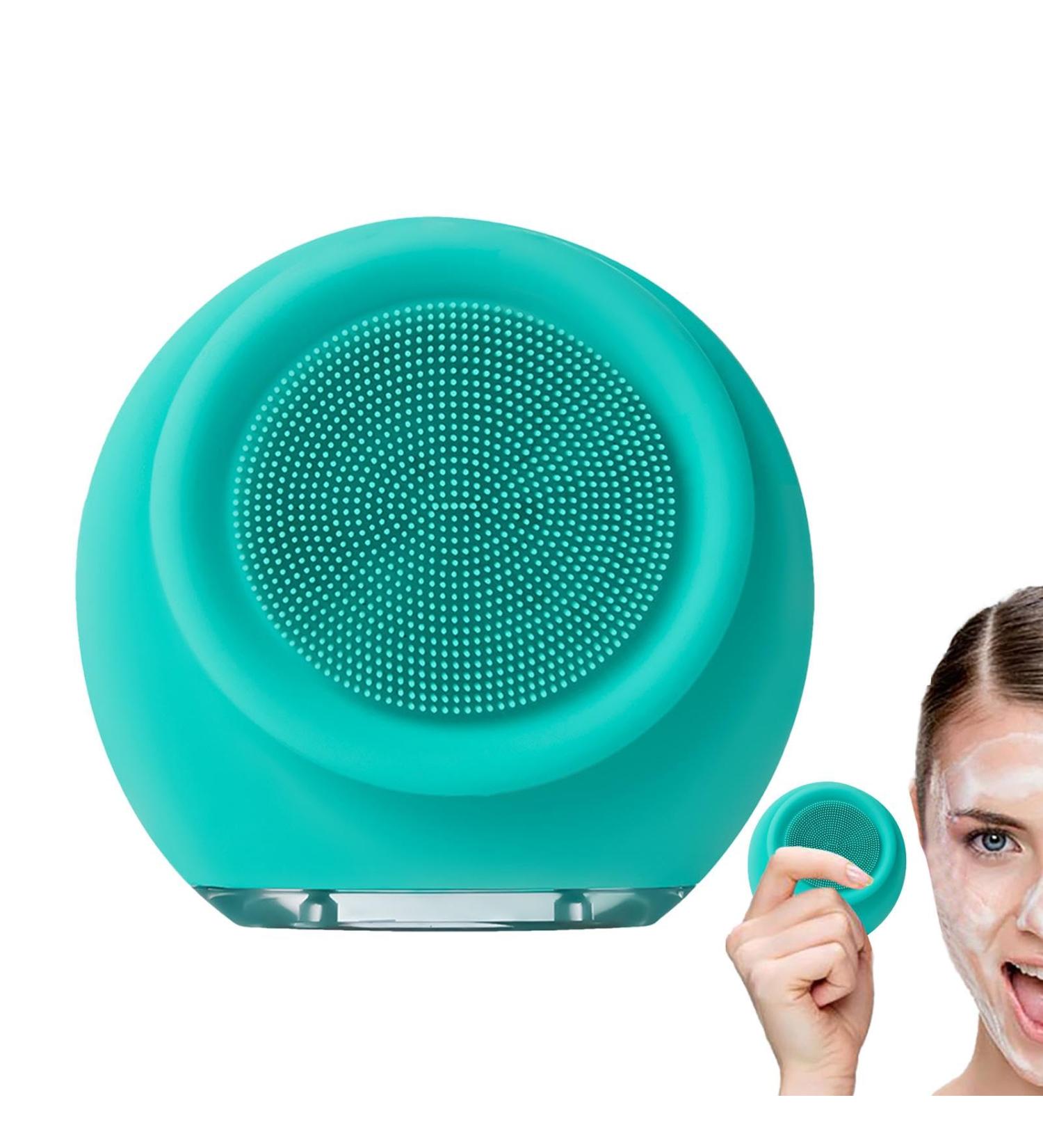 Paodduk Silicone Face Scrubber - Electric Face Exfoliator Scrubber Gentle Facial Brush - Skin Rejuvenating Face Exfoliator Scrubber Silicone Face Brush Cleanser for Family Green - Buy Online on GoSupps.com