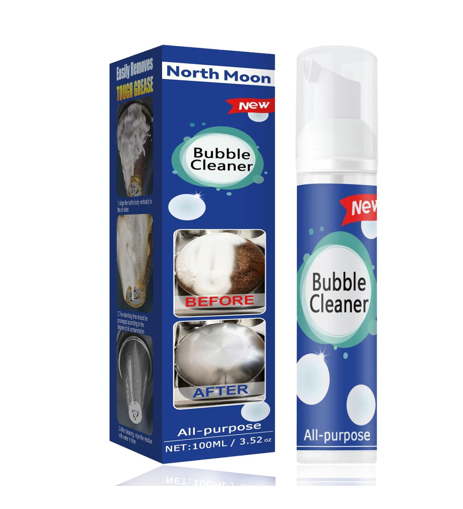 Bubble Cleaner Foam Spray Simple & Powerful Kitchen Degreaser All Purpose Kitchen Bubble Cleaner Limescale Remover Strong Stain Removing Fat & Oil Foam Cleaner for Kitchen Oven Stove A-100ML - Buy Online on GoSupps.com